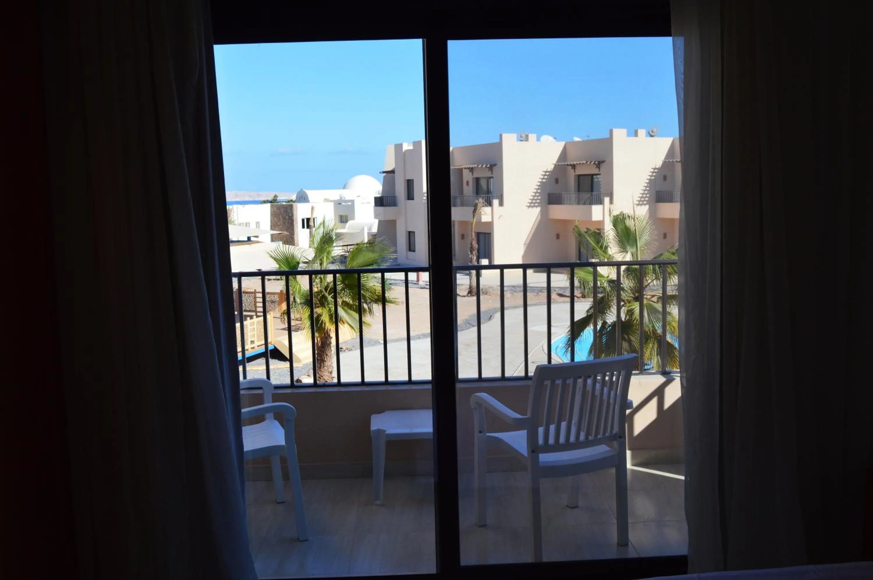 Pool view in Sky View Suites Hotel