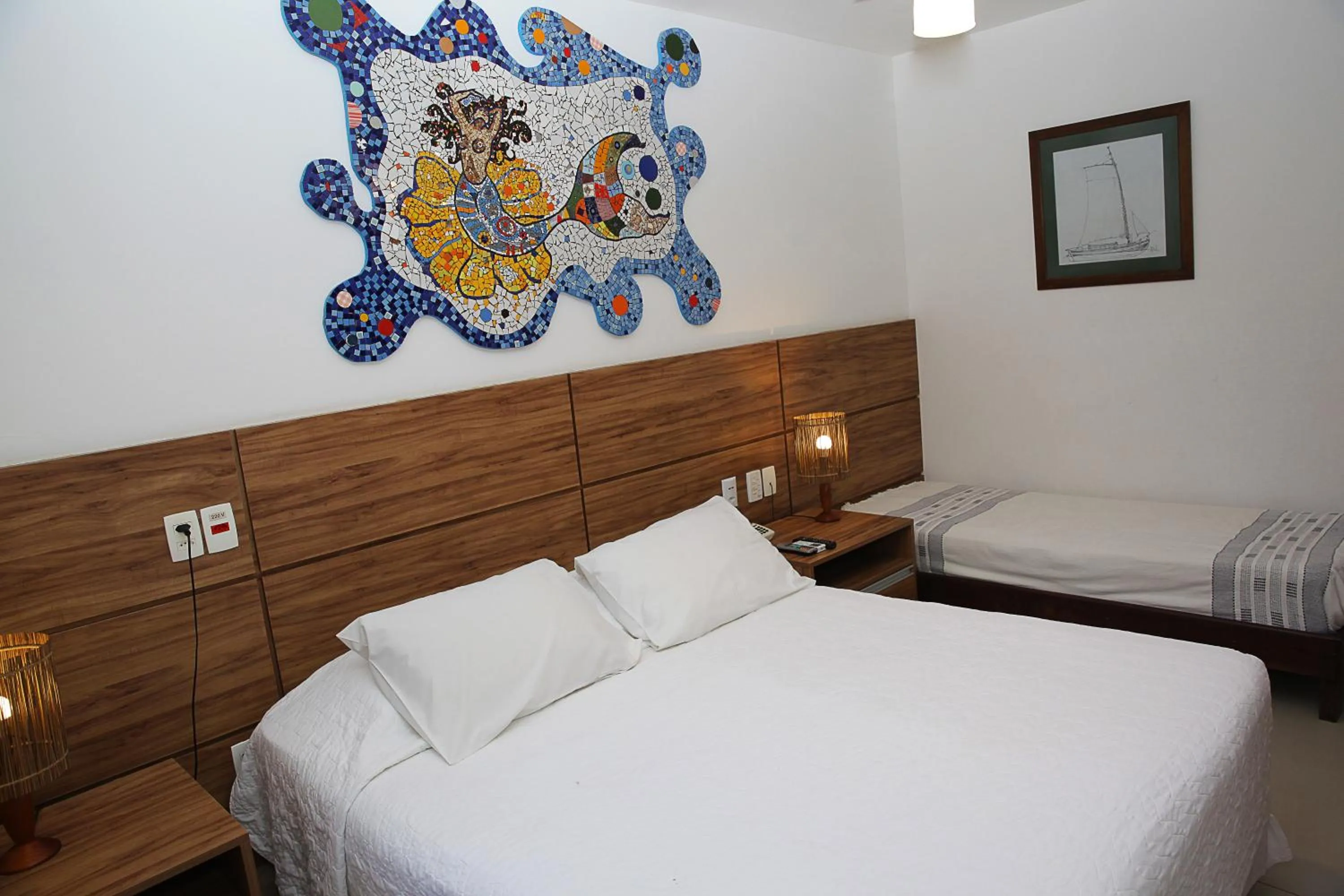 Bed in Pousada Ogum Marinho