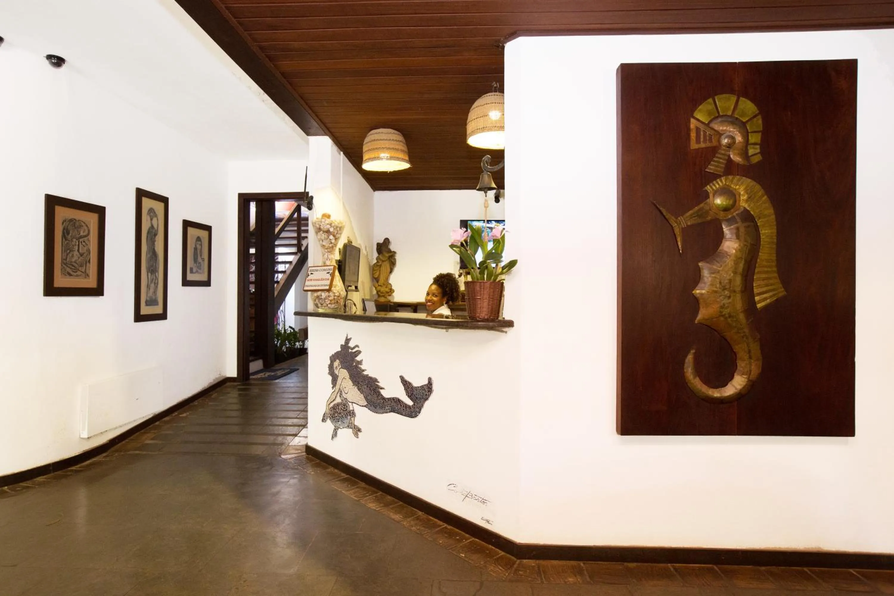 Lobby or reception in Pousada Ogum Marinho