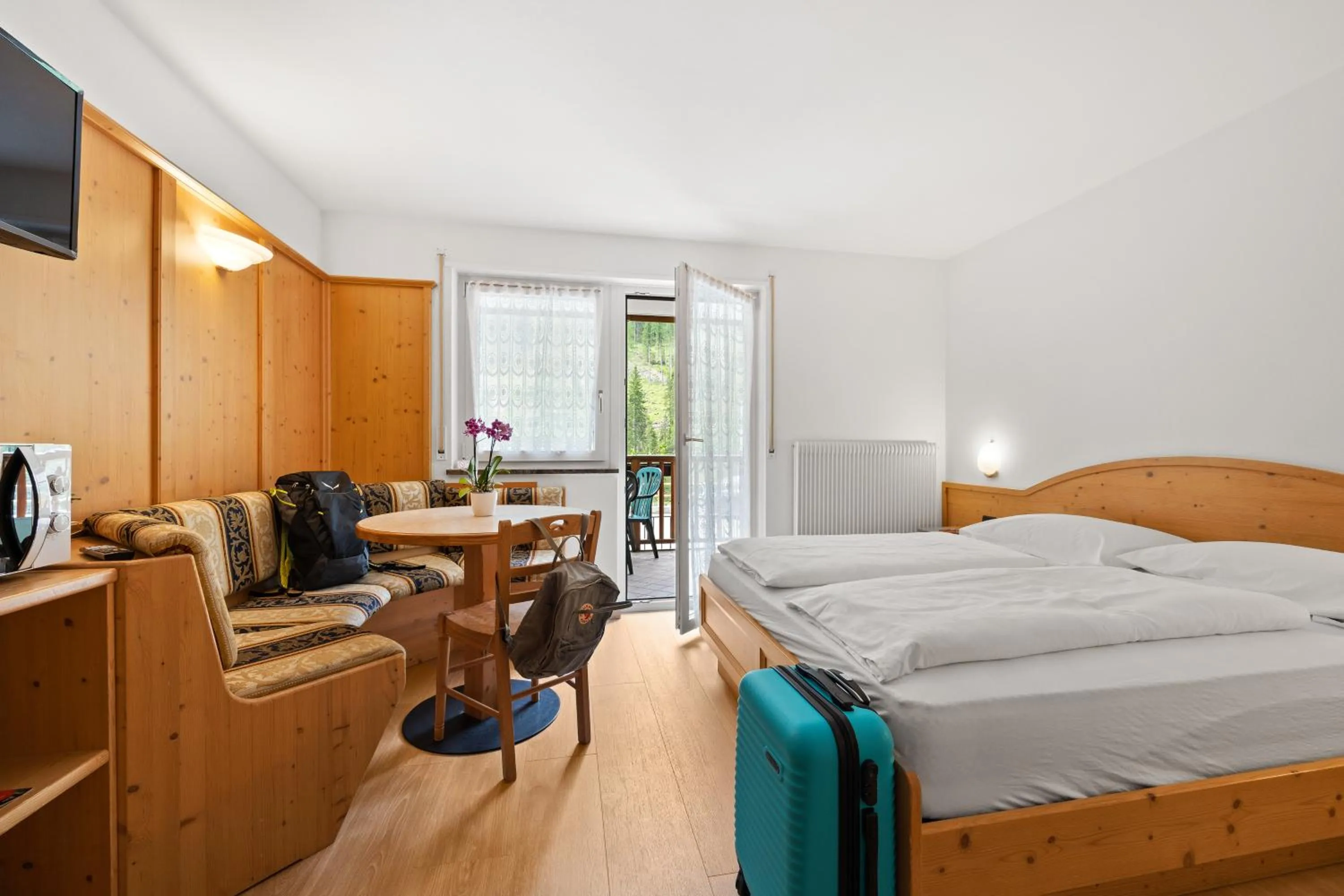 Dining area, Bed in Aparthotel Princess