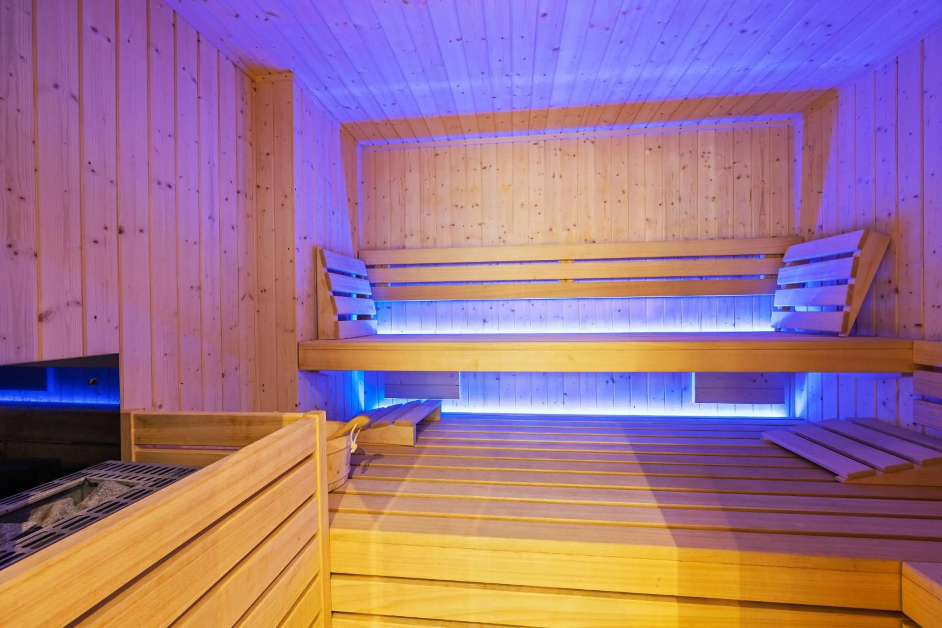 Sauna, Bed in Aparthotel Princess