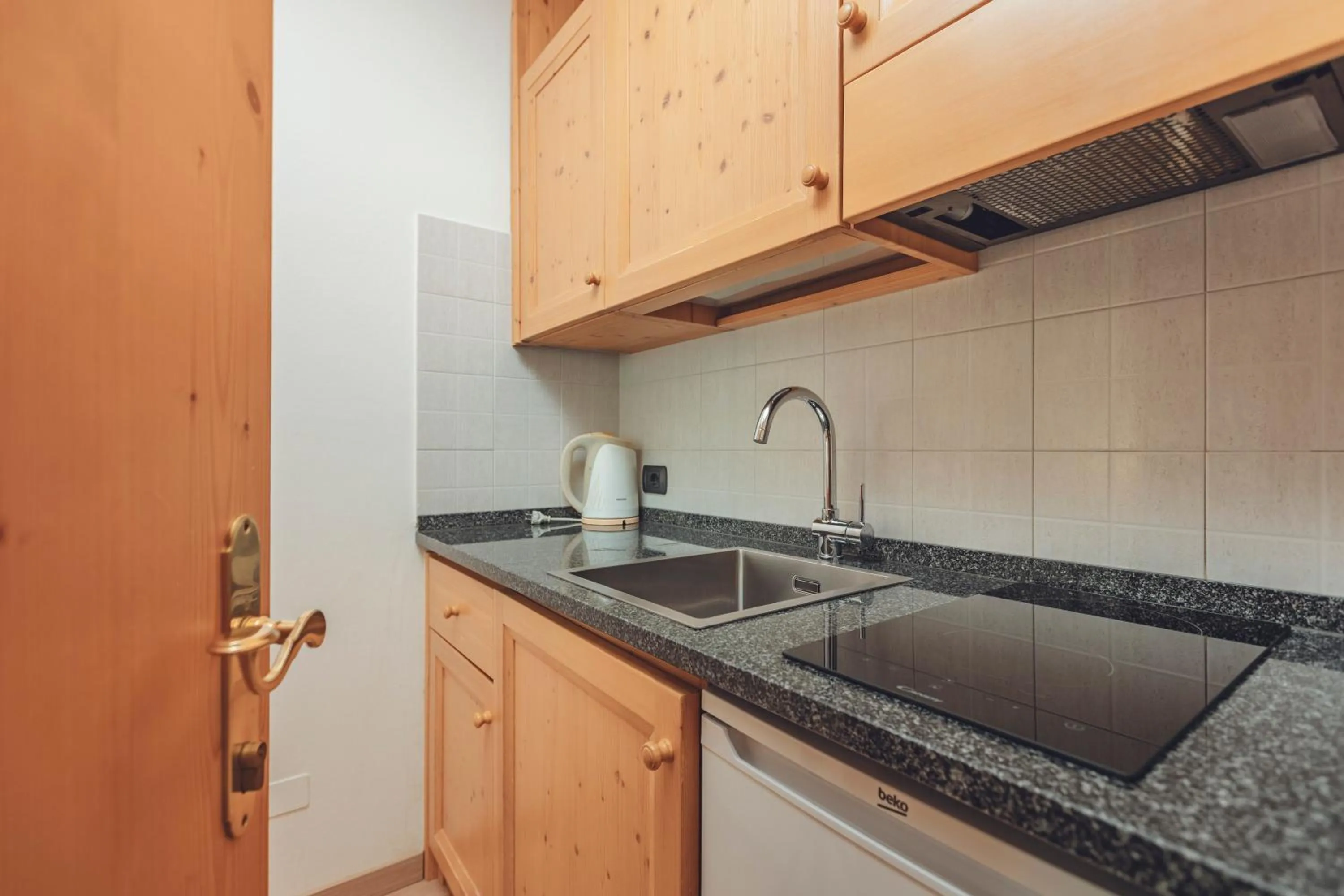 Kitchen or kitchenette in Aparthotel Princess