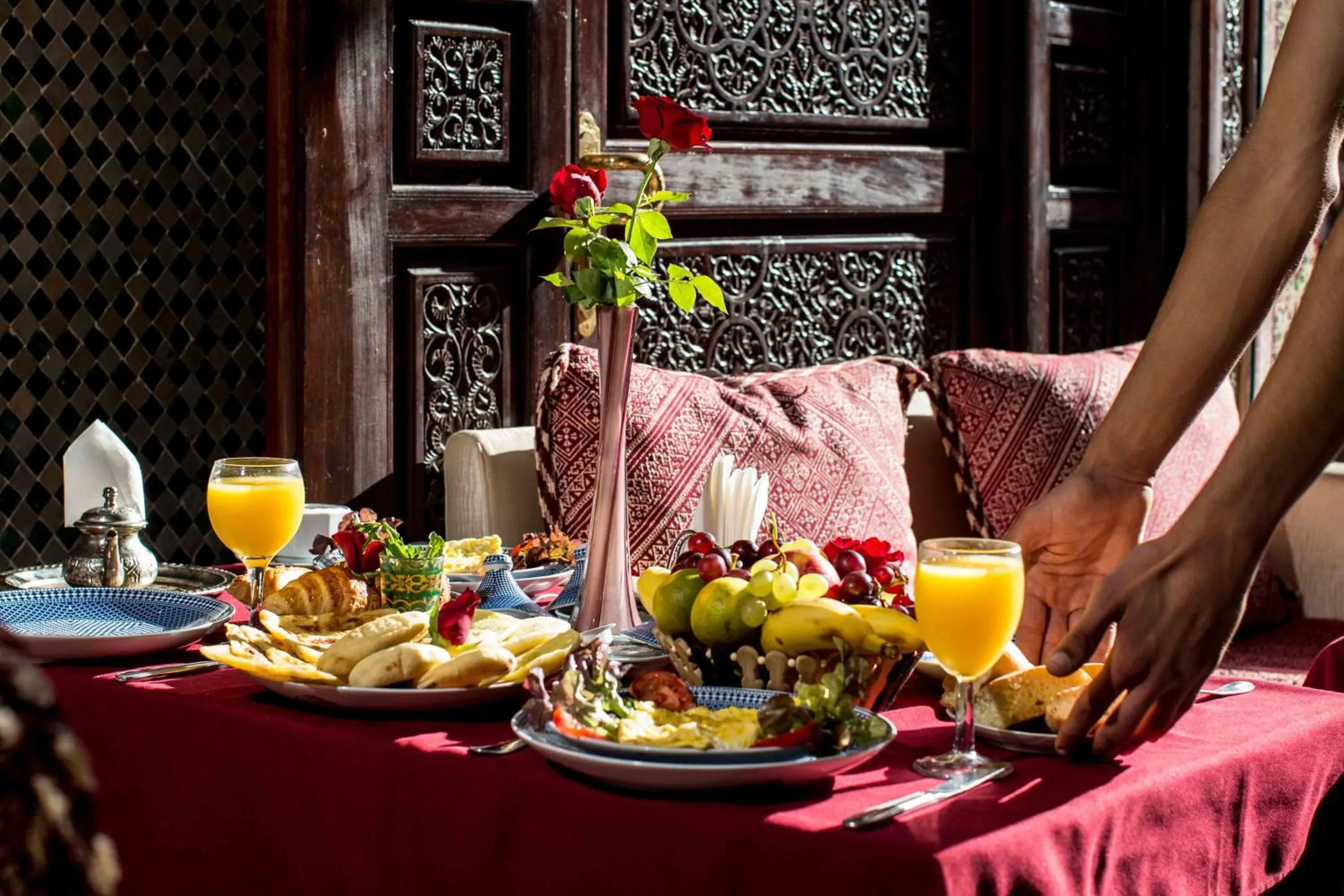Food and drinks in Riad Mabrouk