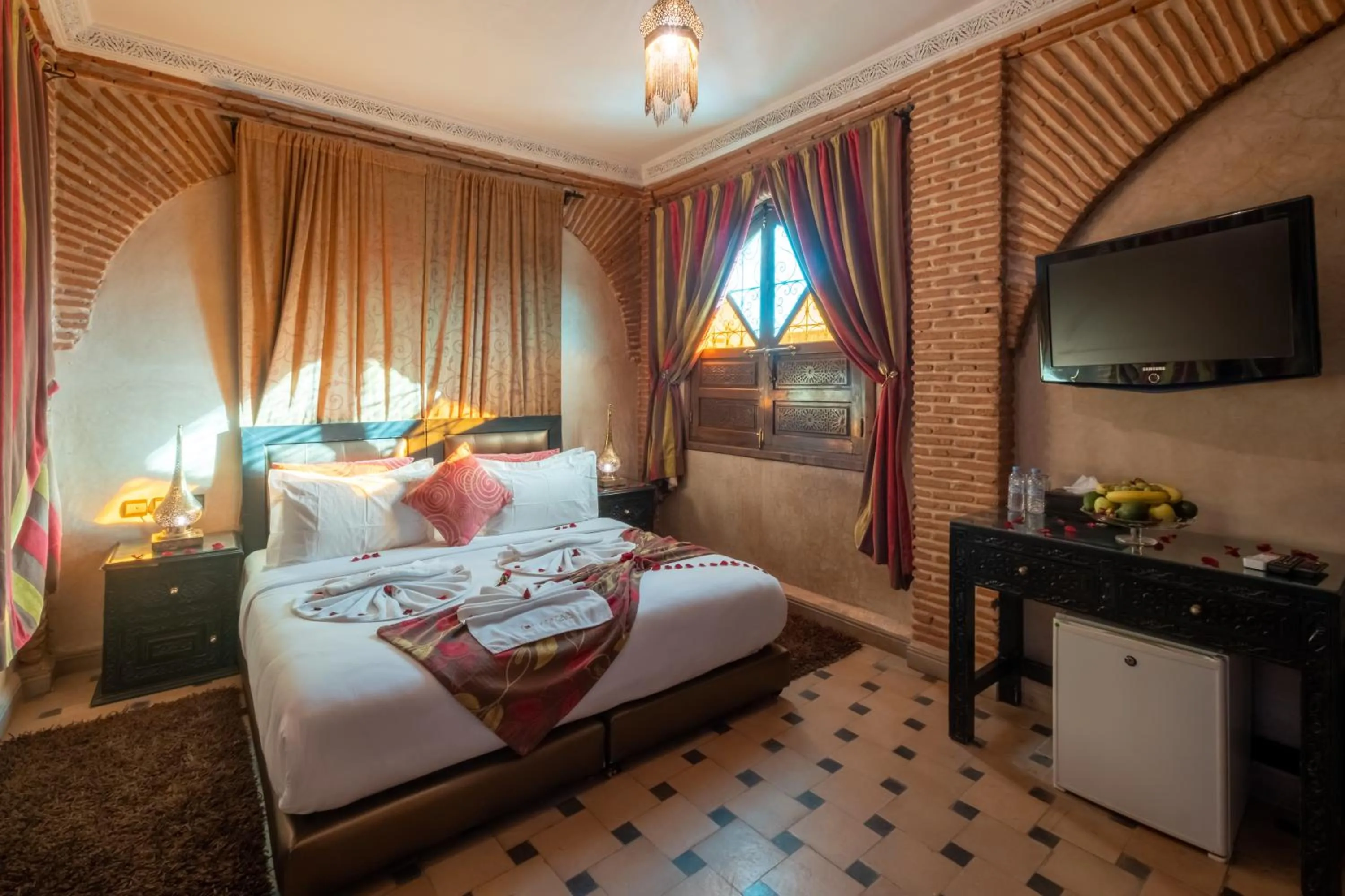 Bed in Riad Mabrouk