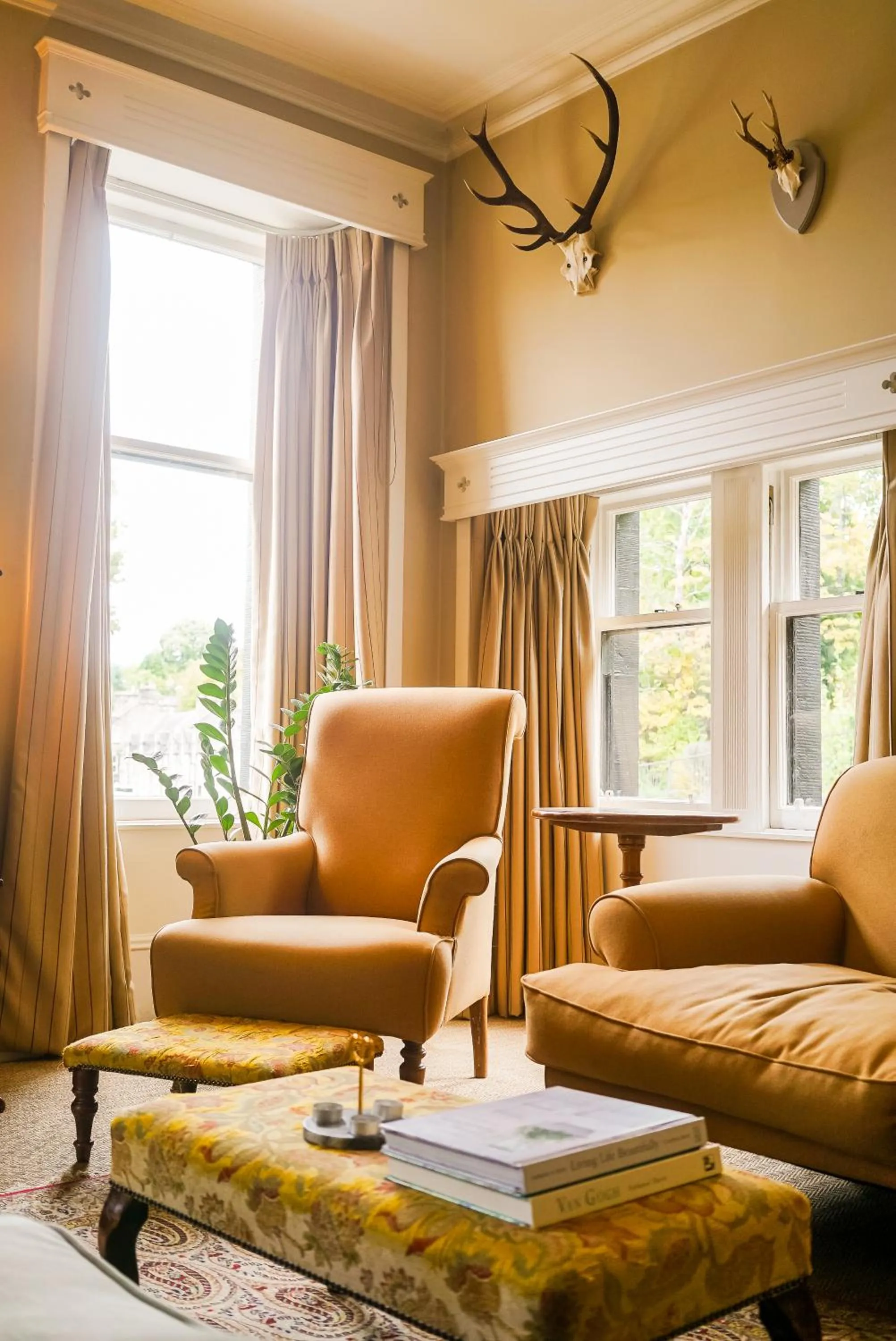 Library in Craigellachie Hotel of Speyside