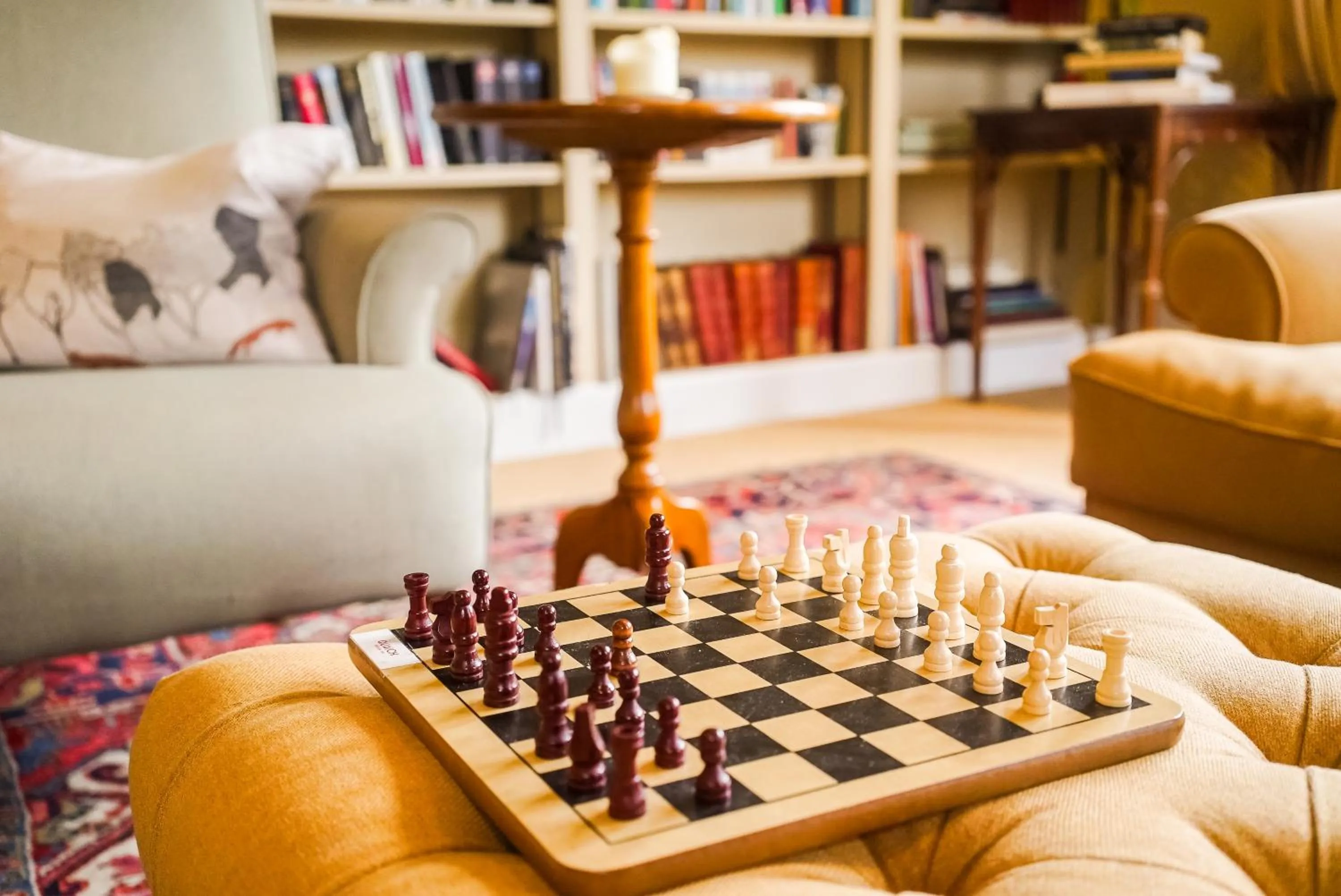 Library in Craigellachie Hotel of Speyside