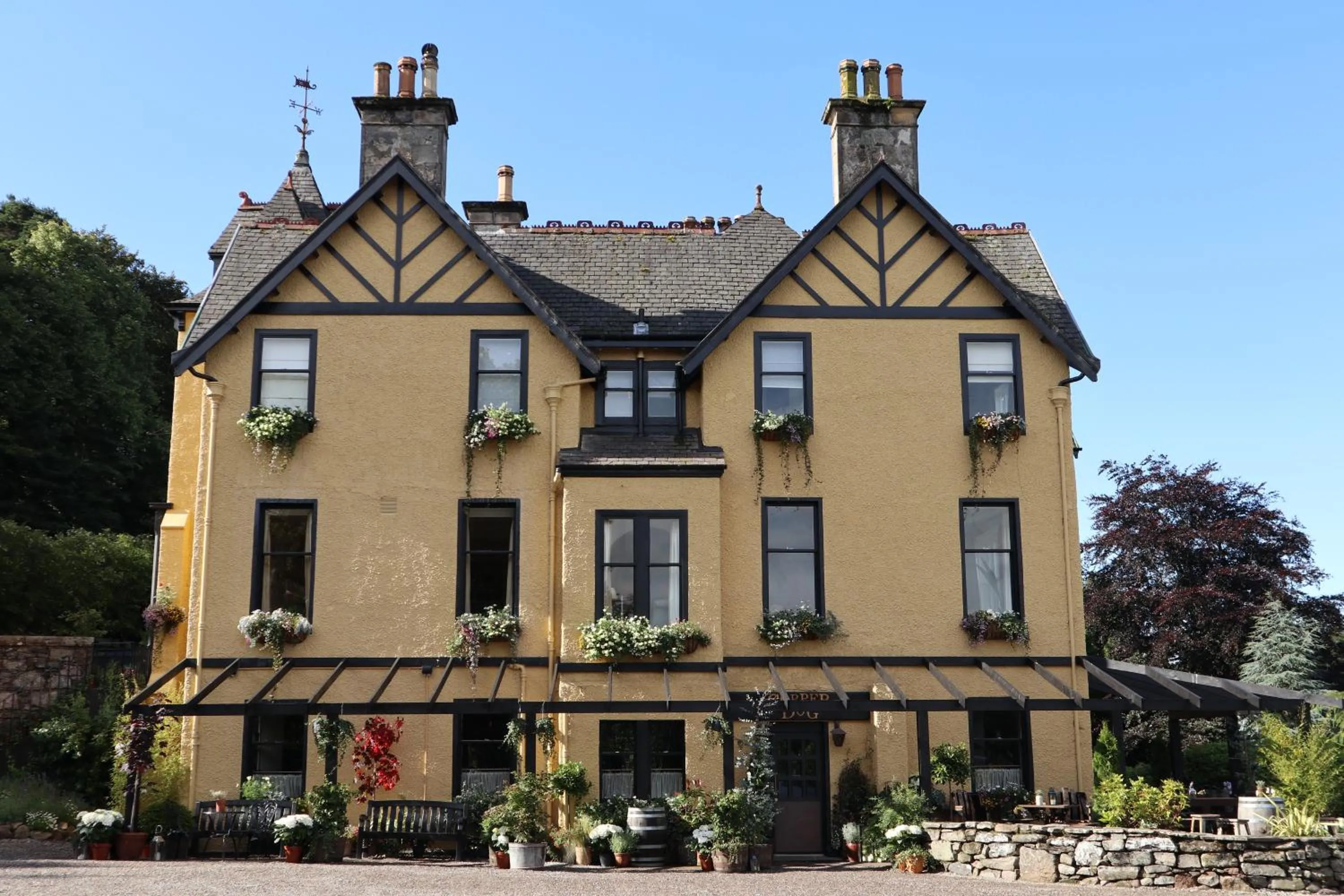 Facade/entrance in Craigellachie Hotel of Speyside