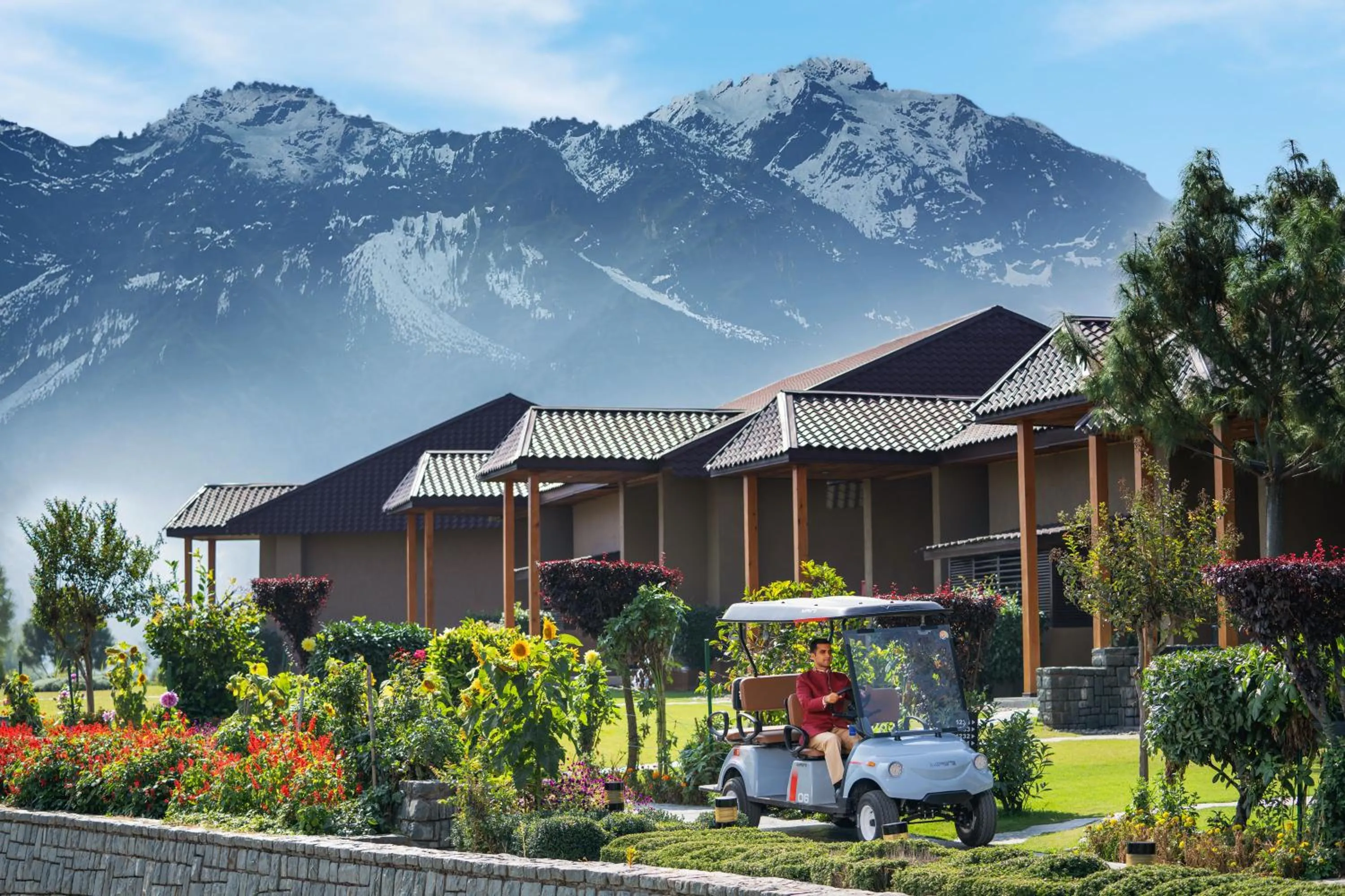 Garden in Taj Dal View Srinagar