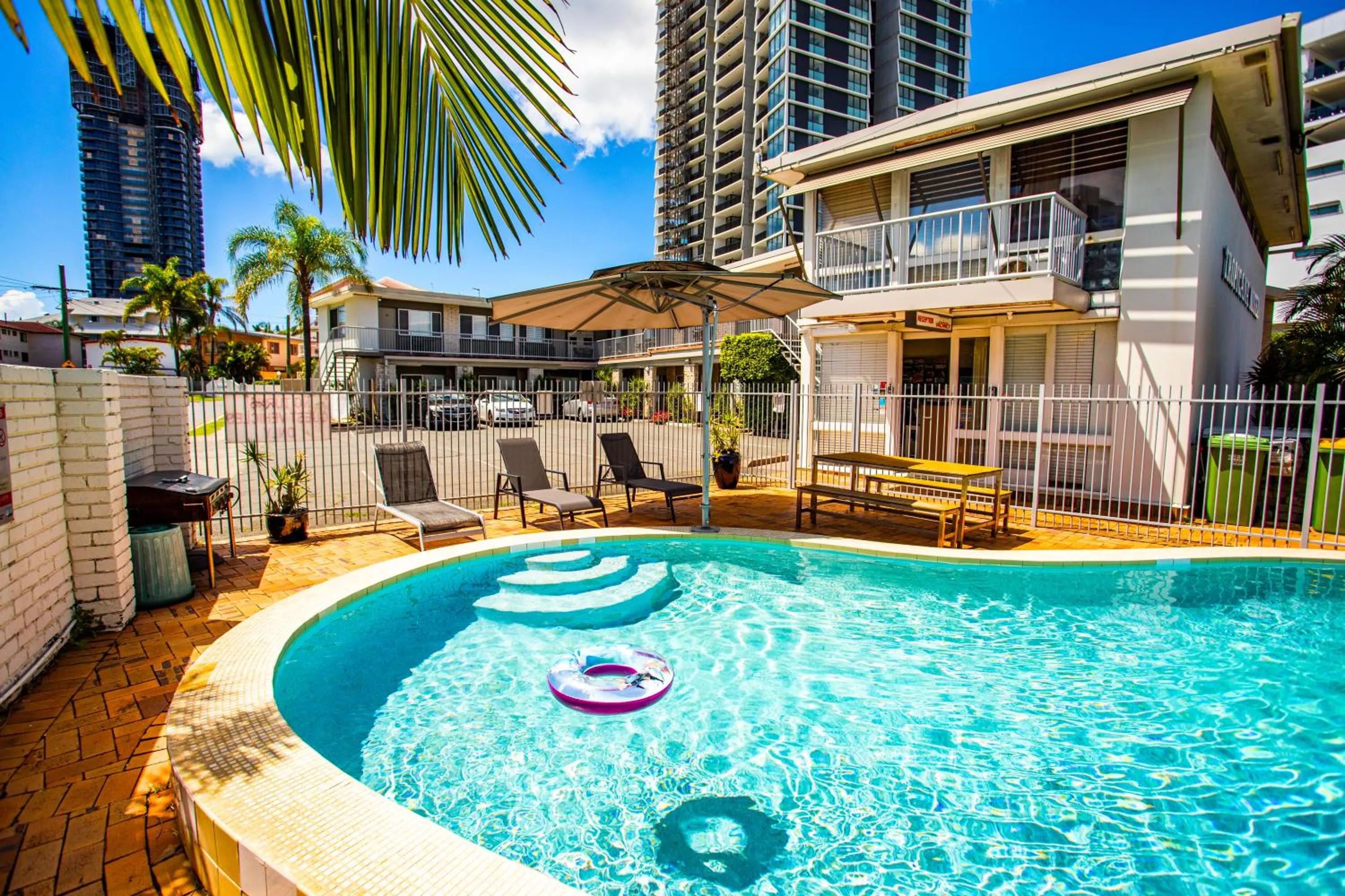 Swimming pool in Tropicana Motel