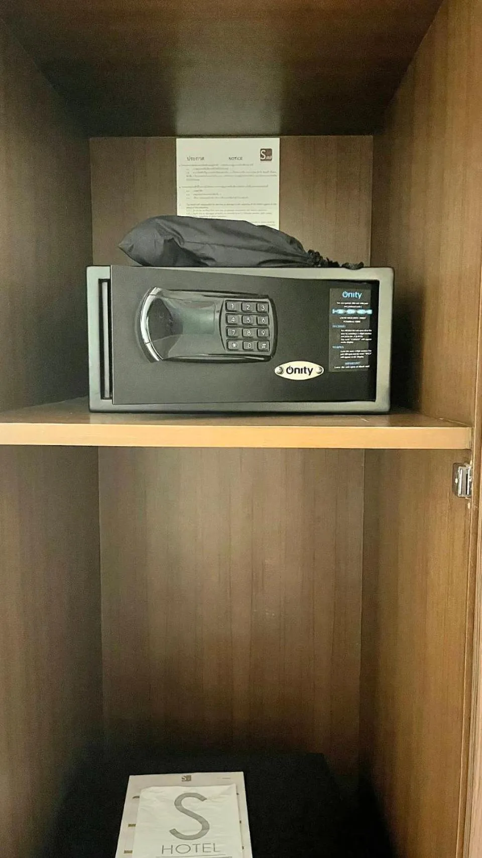 safe in S33 Compact Sukhumvit Hotel