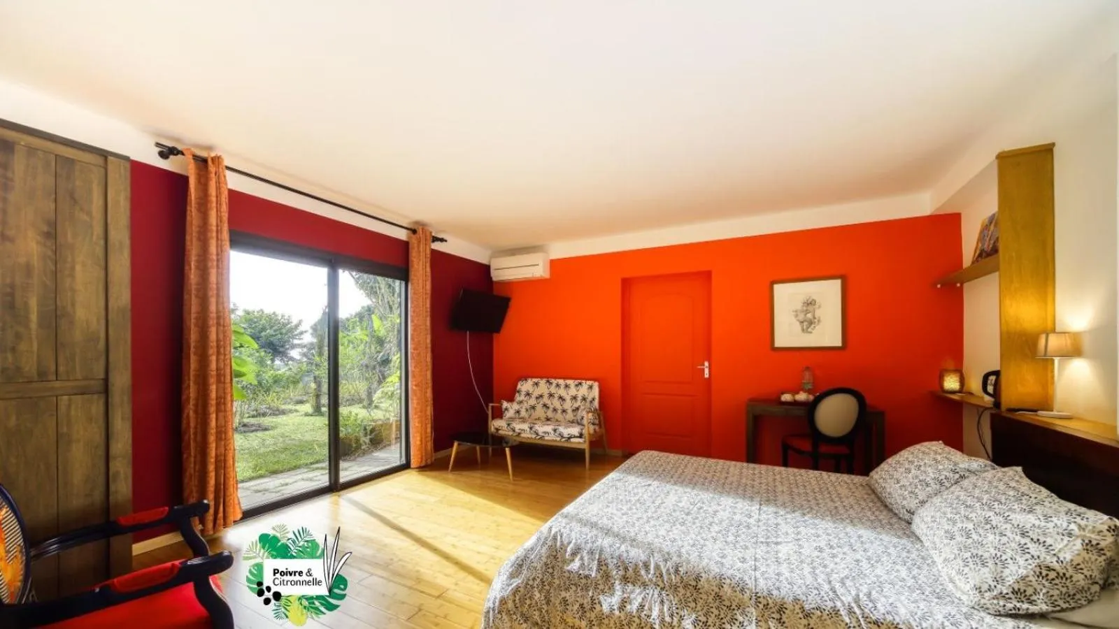 Bed in Poivre et Citronnelle