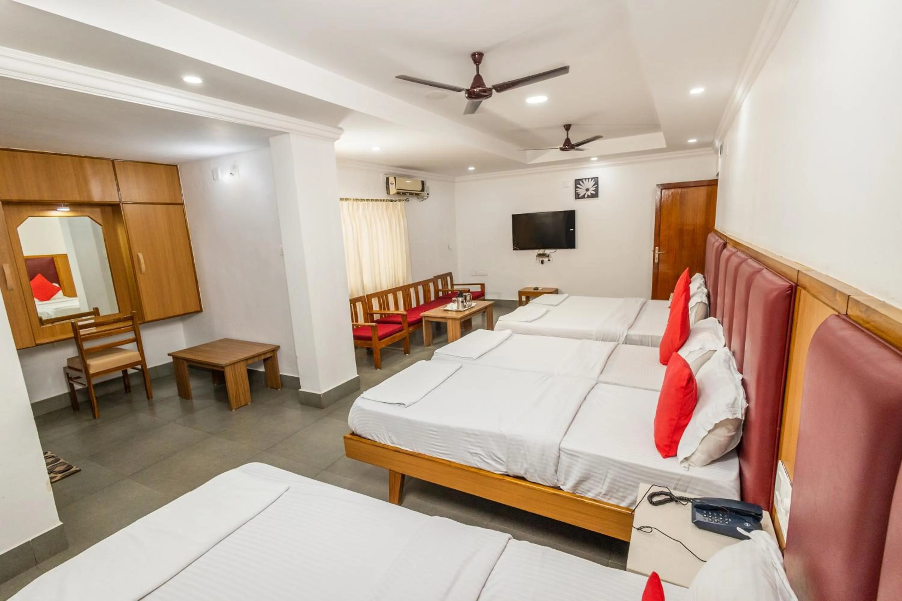 Bed in Hotel Janardana