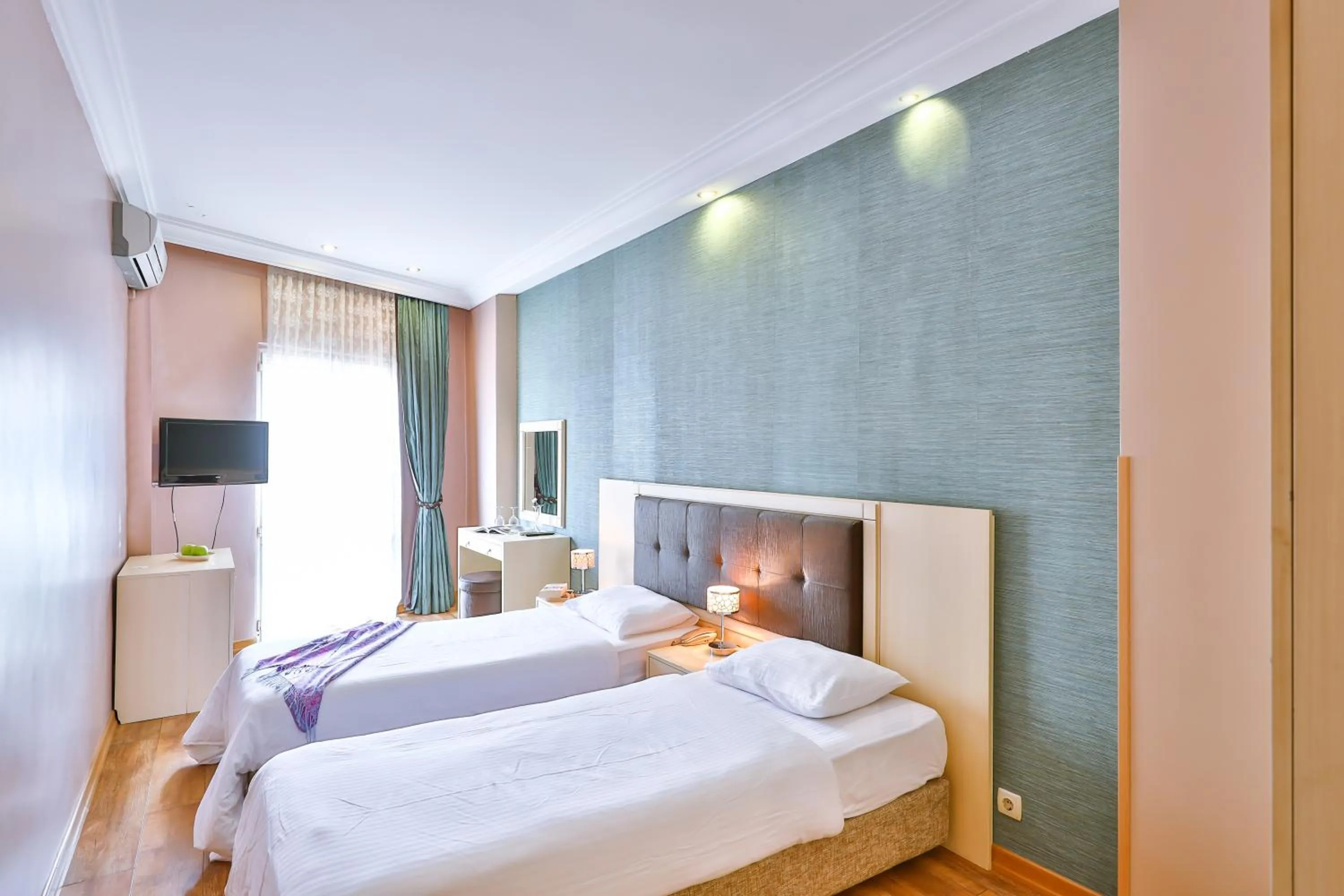 Bed in Buyukada Princess Hotel