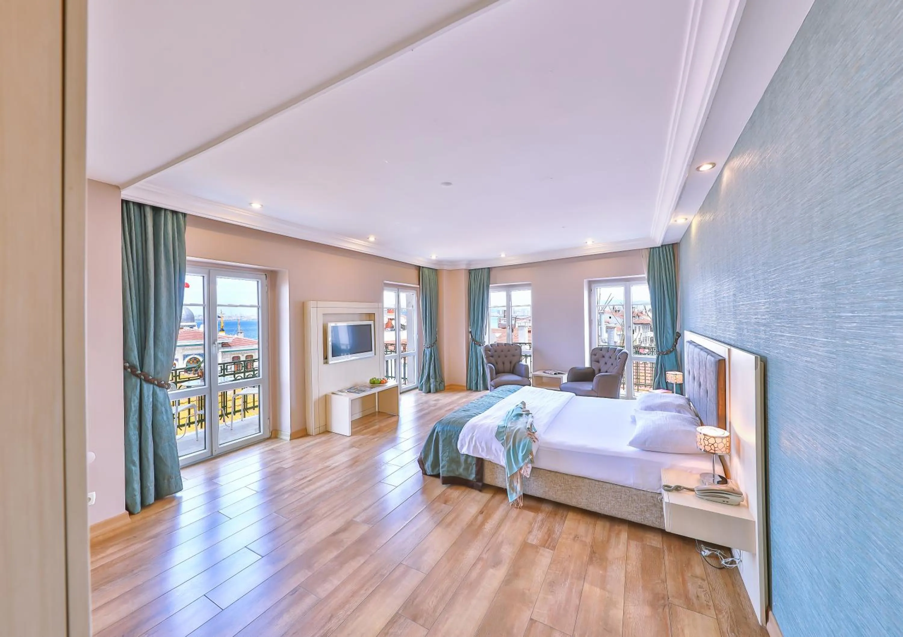 Bed in Buyukada Princess Hotel