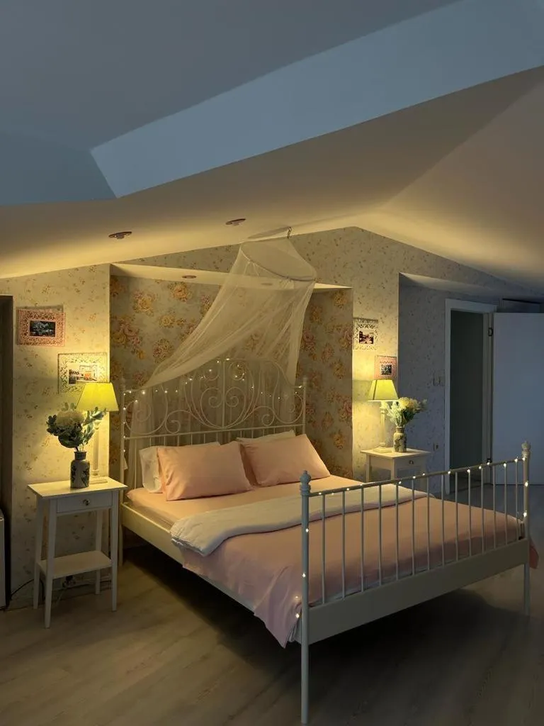 Bed in Buyukada Princess Hotel