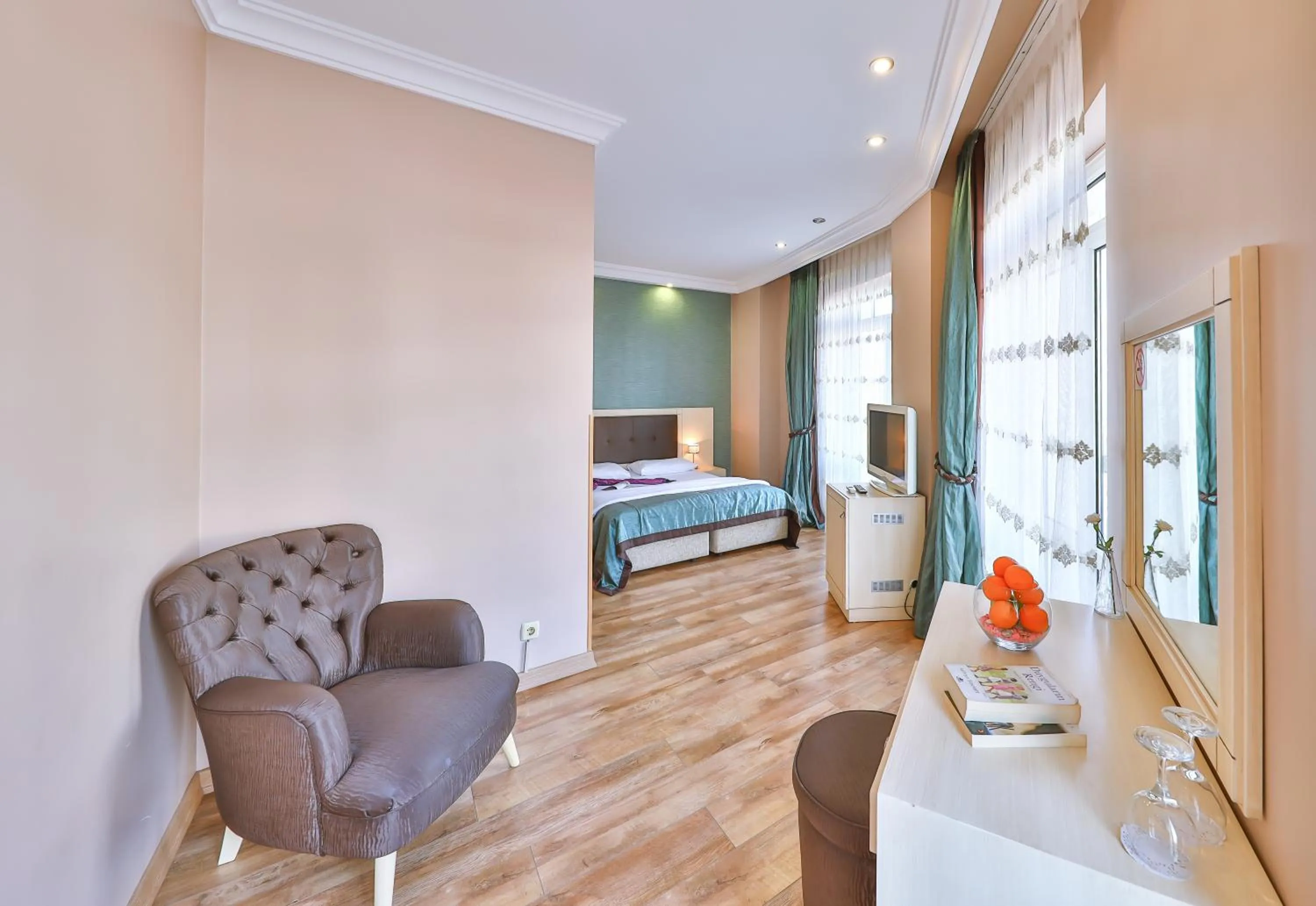 Bed in Buyukada Princess Hotel