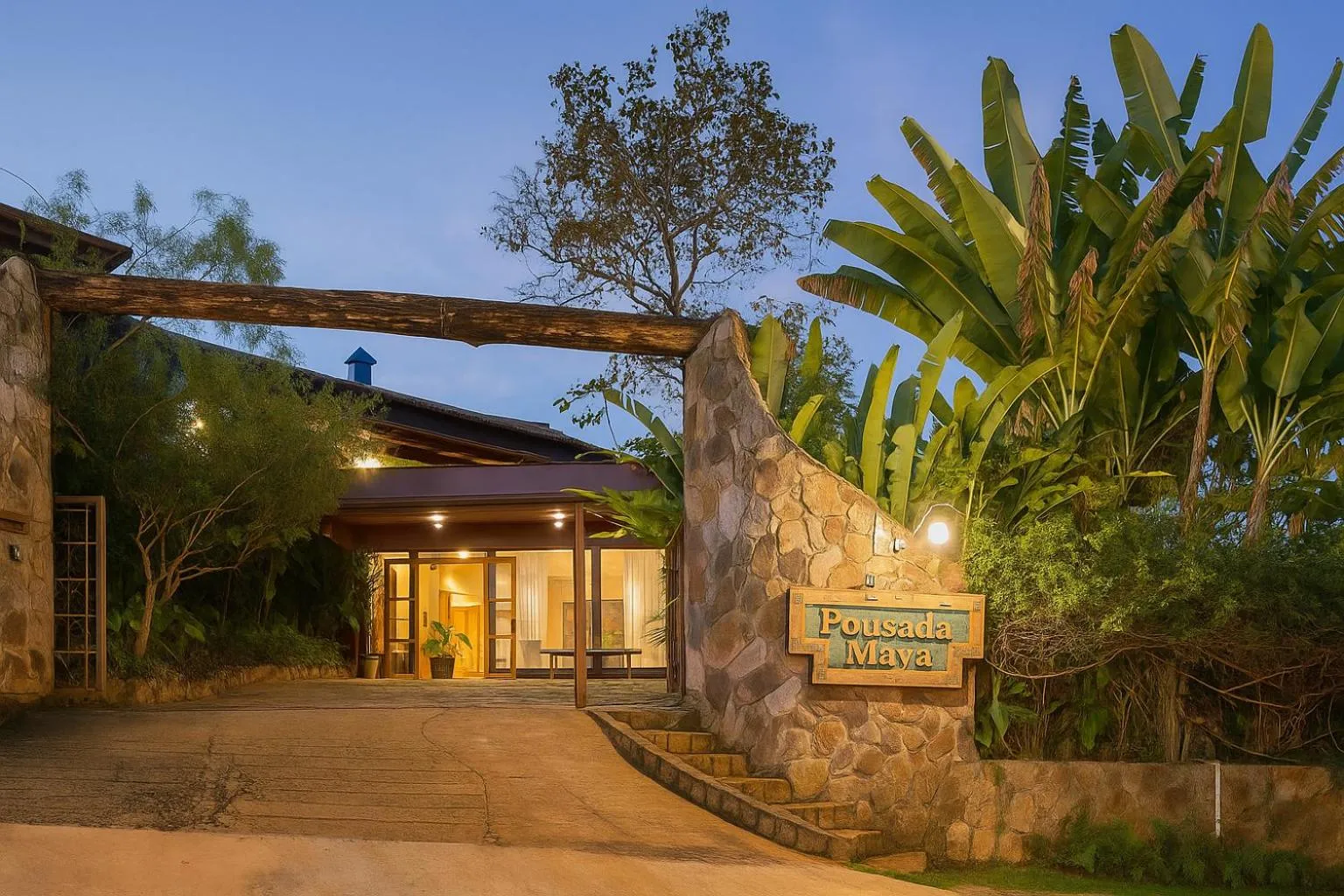 Facade/entrance in Pousada Maya