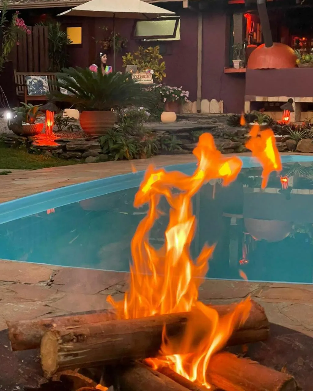 Swimming pool in Pousada Maya