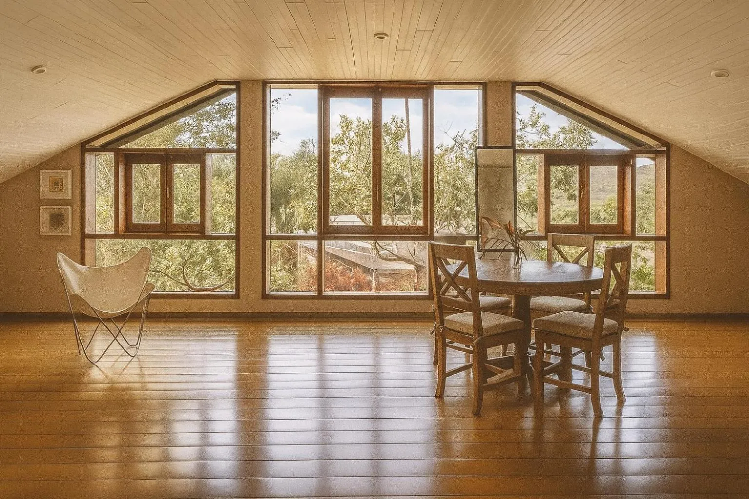 Seating area in Pousada Maya