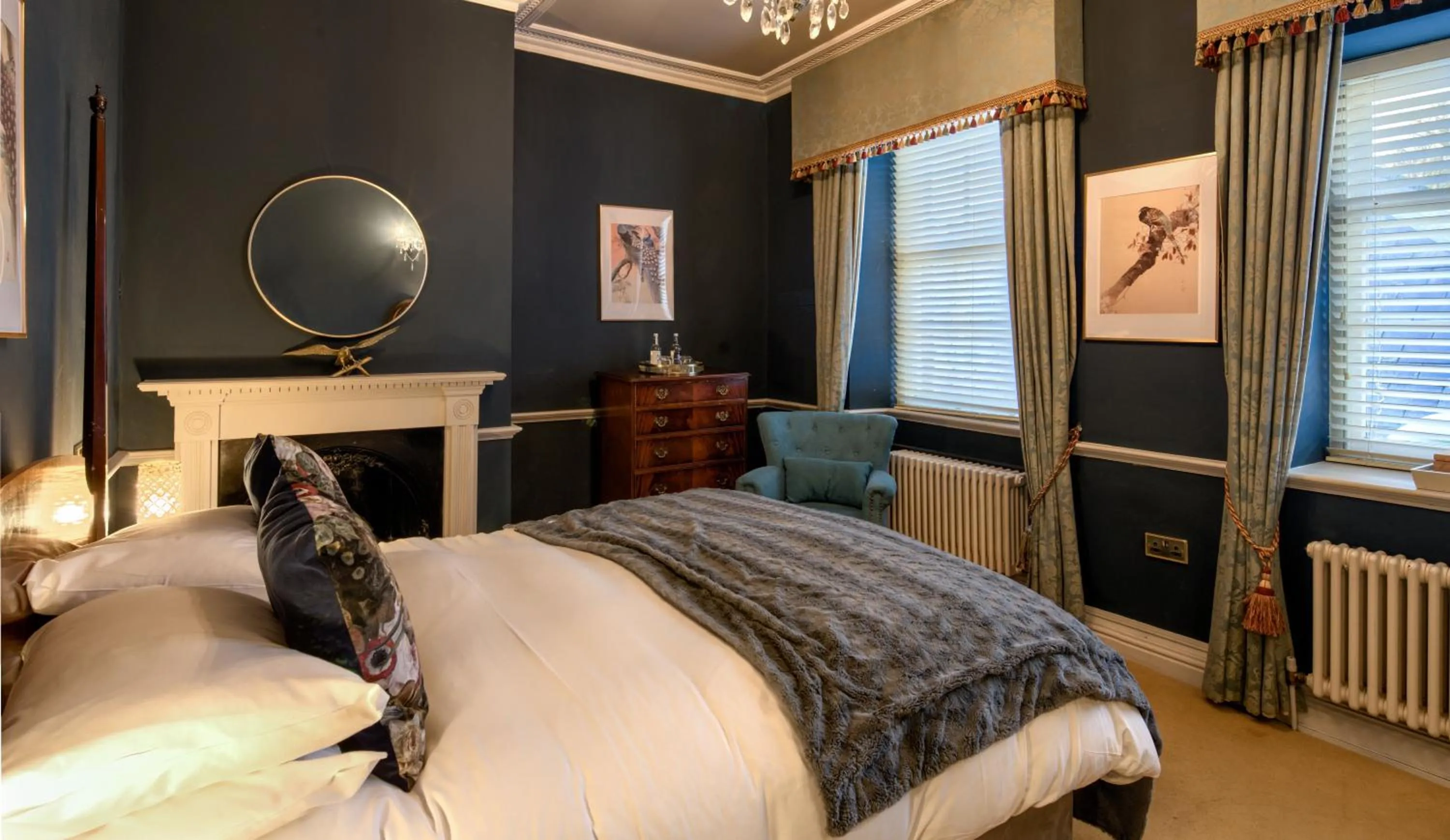 Bed in Peterstone Court Country House Restaurant & Spa