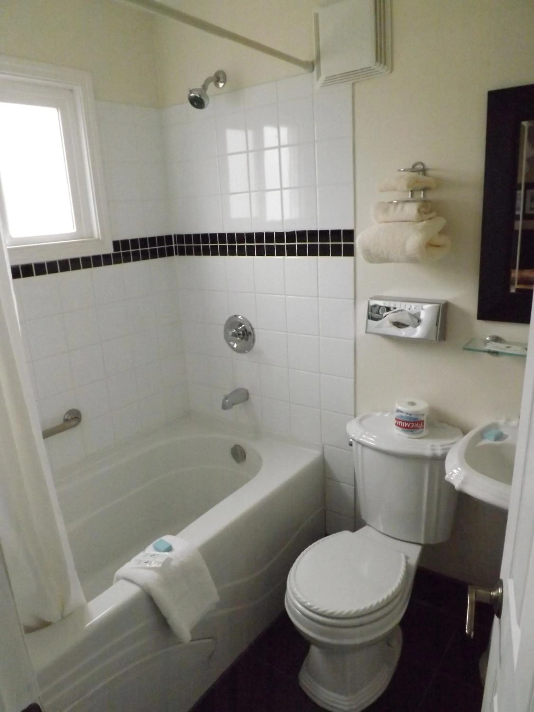 Bathroom in Travellers Motel