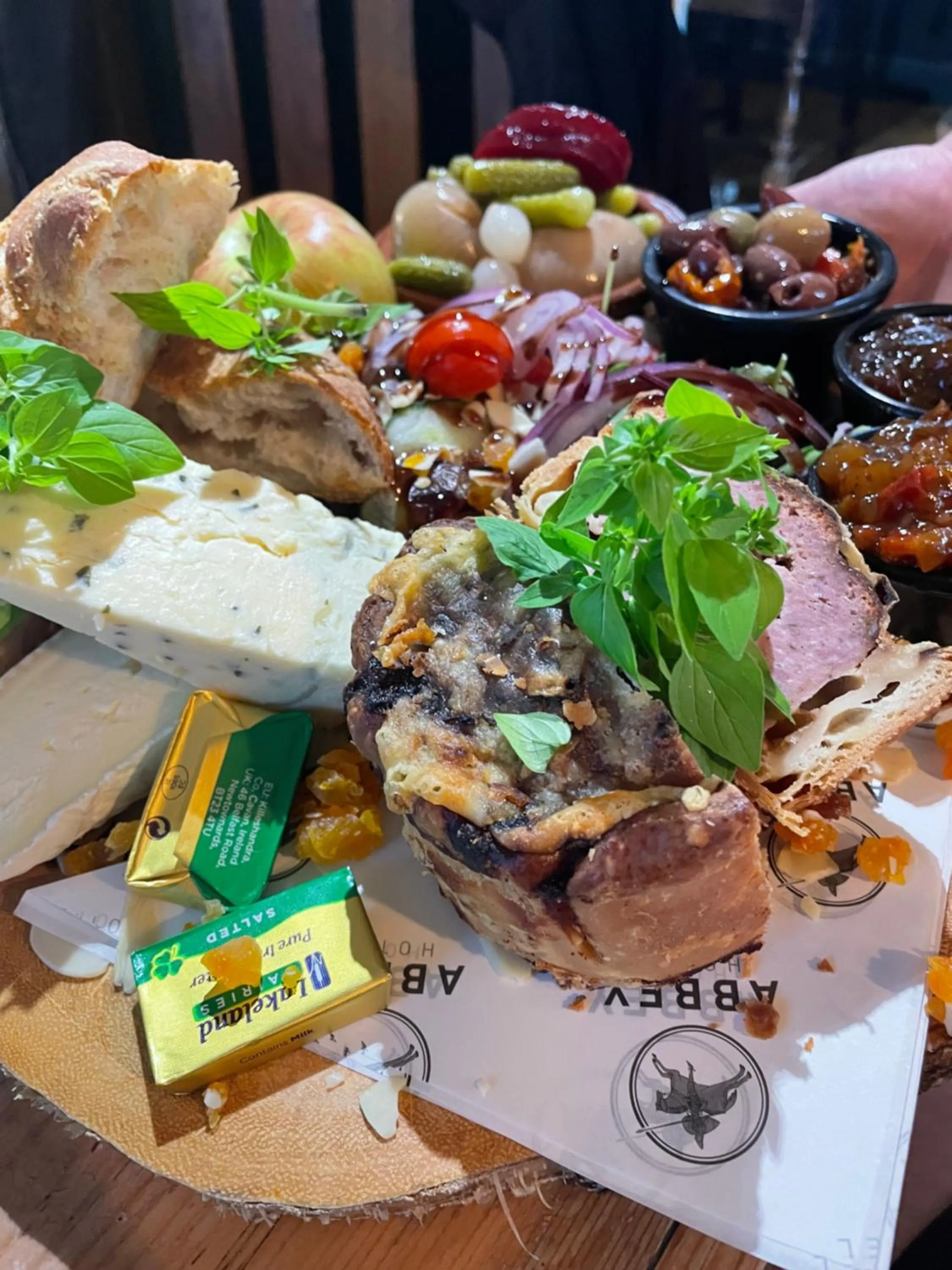 Food close-up in The Abbey Hotel