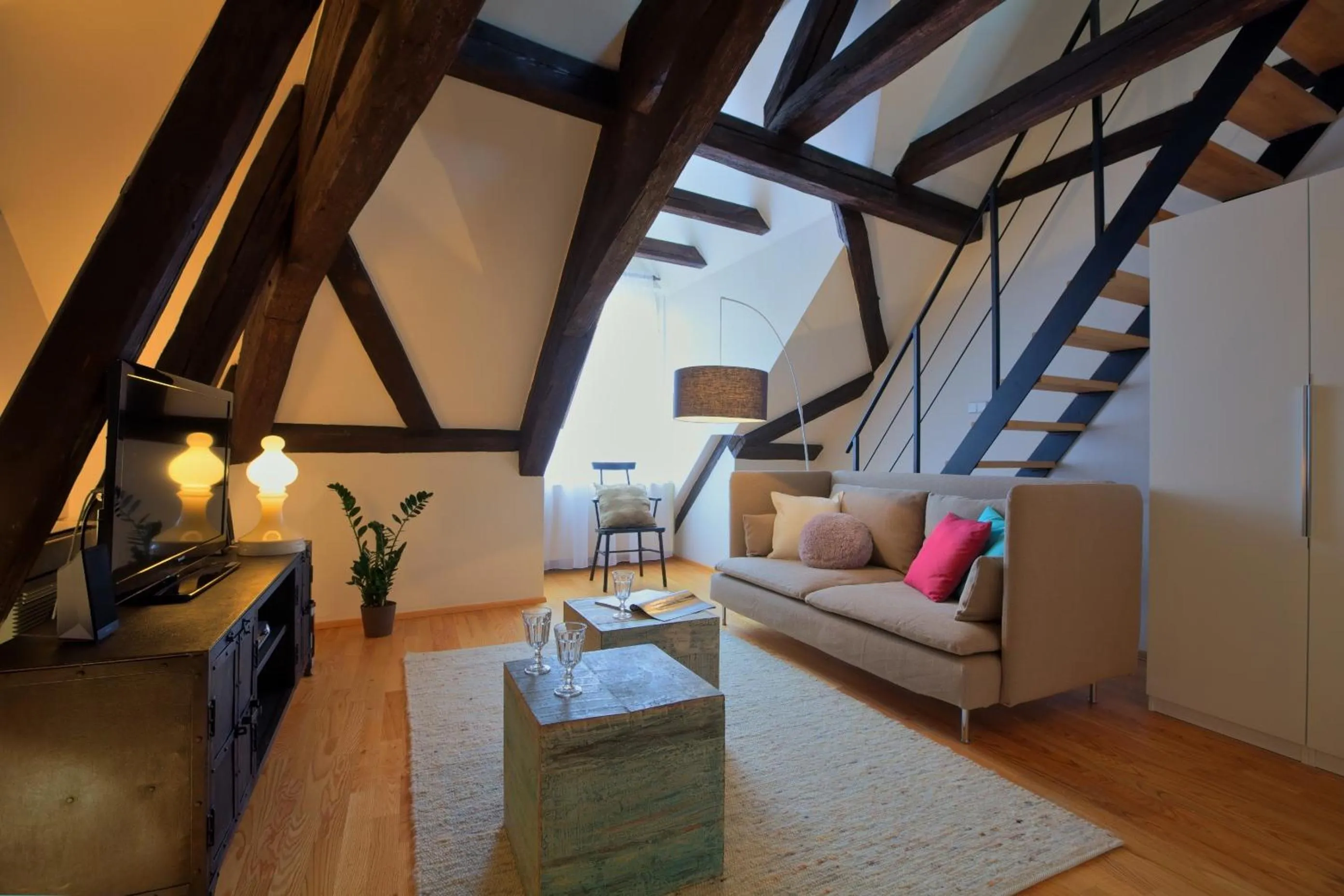 Living room in U Kapra Apartments