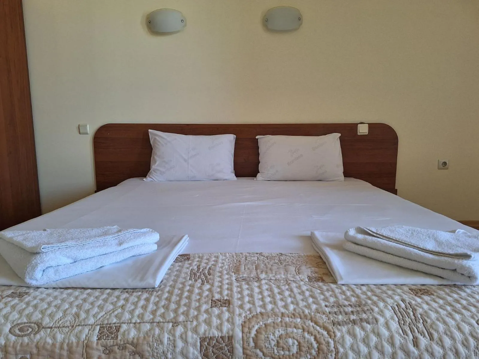 Bed in Hotel Elica
