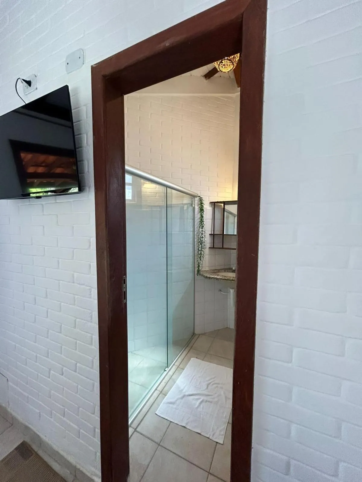 Bathroom in Pousada Jardim das Bromélias