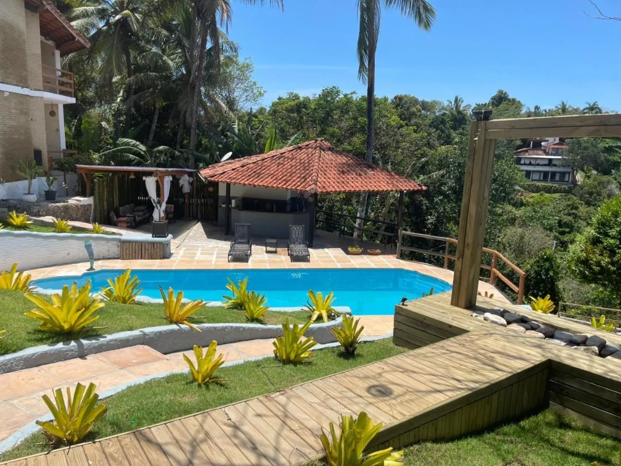 Garden in Pousada Jardim das Bromélias