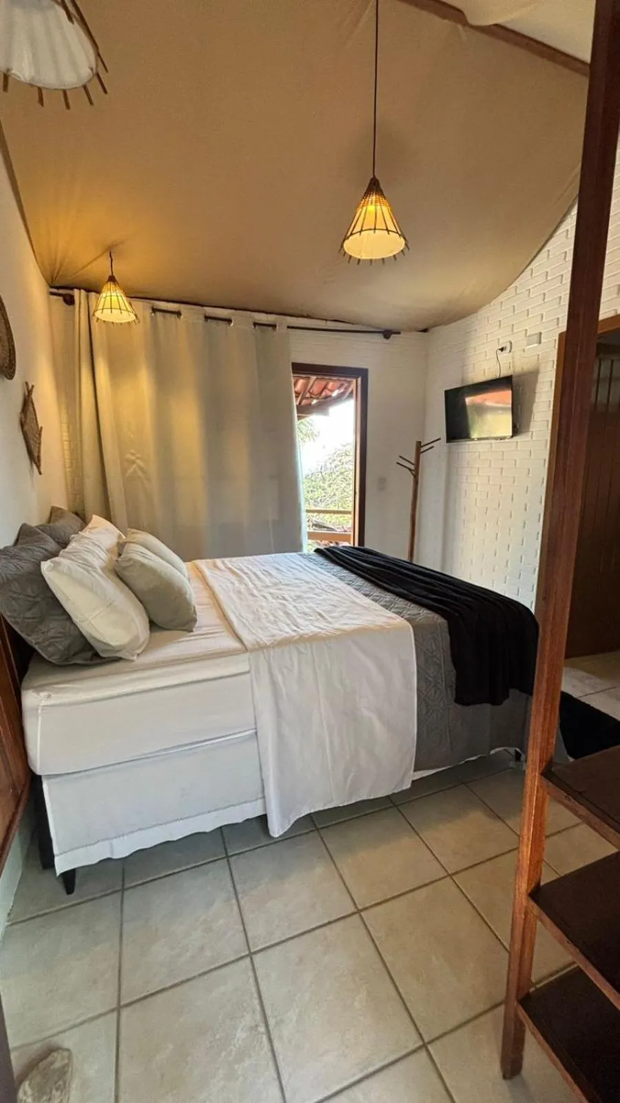 Bedroom, Bed in Pousada Jardim das Bromélias