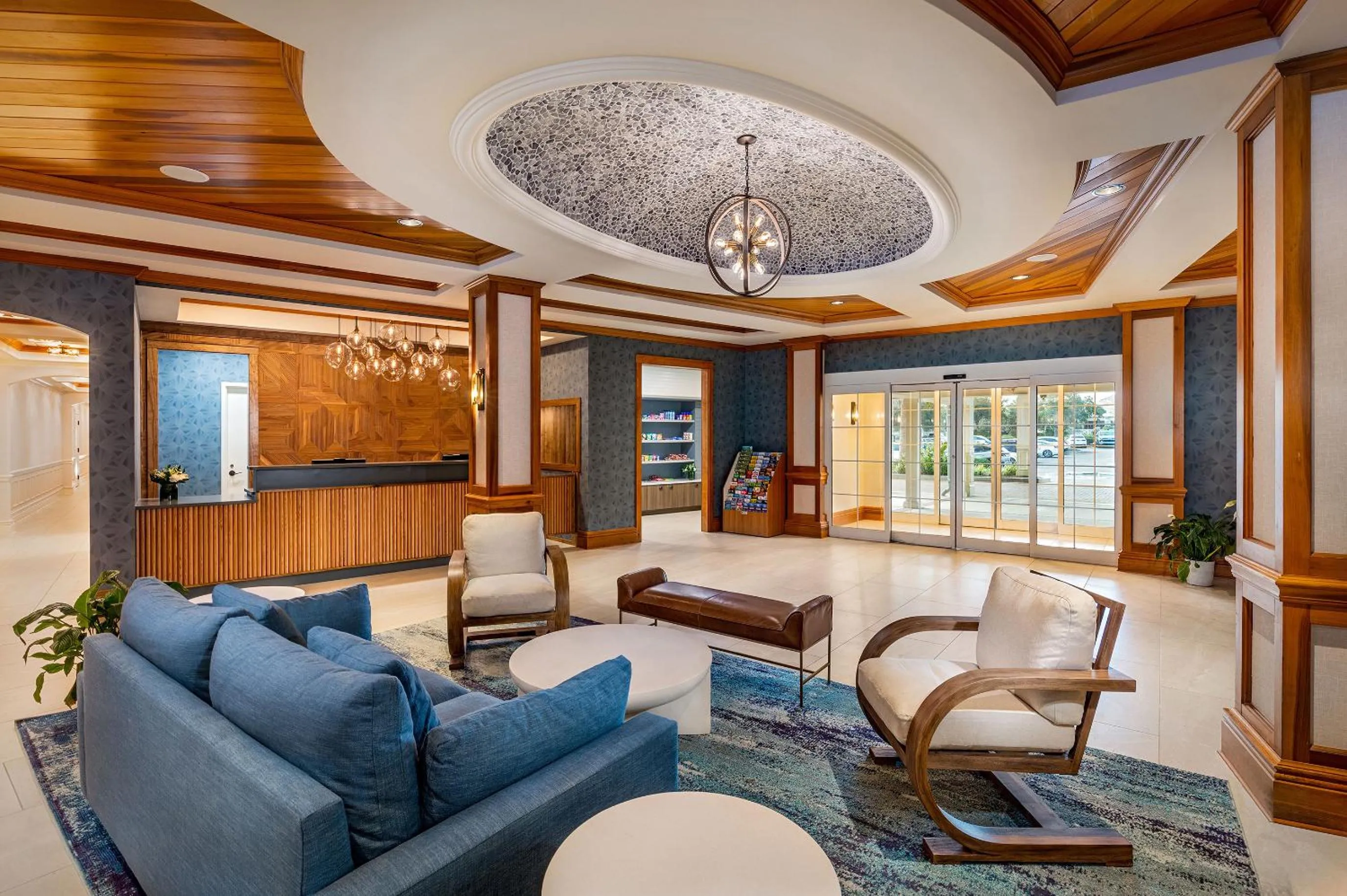 Lobby or reception in The Waterfront Inn