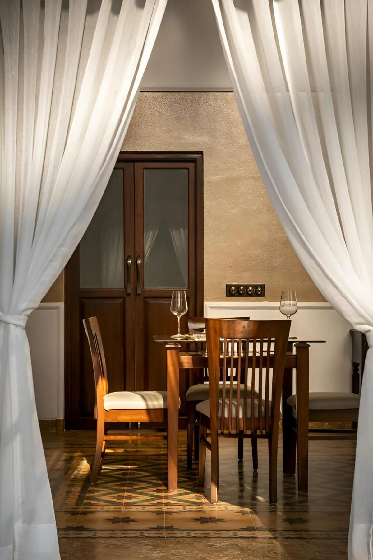 Dining area in The Postcard Cuelim, Goa