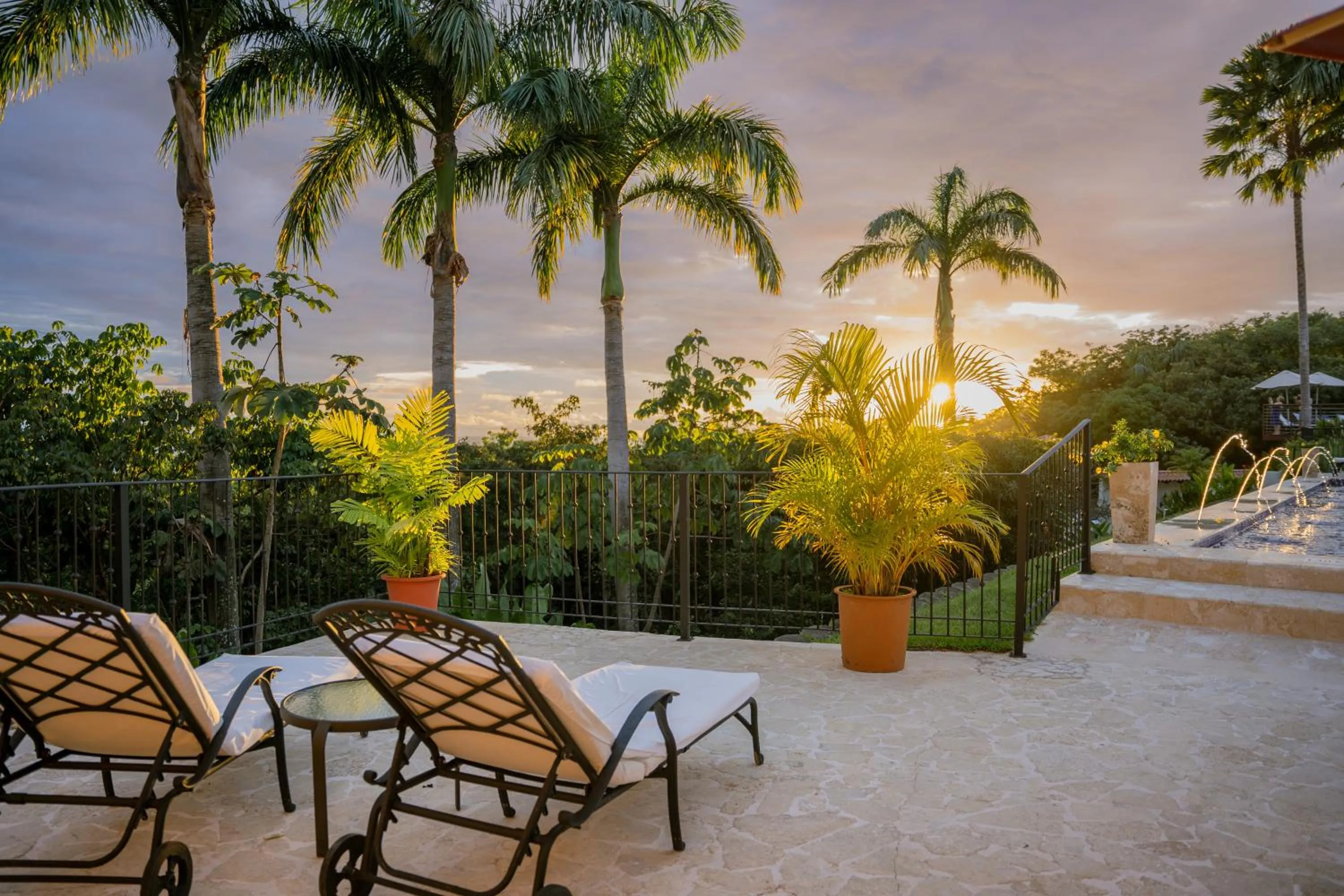 Sunset in Parador Nature Resort and Spa