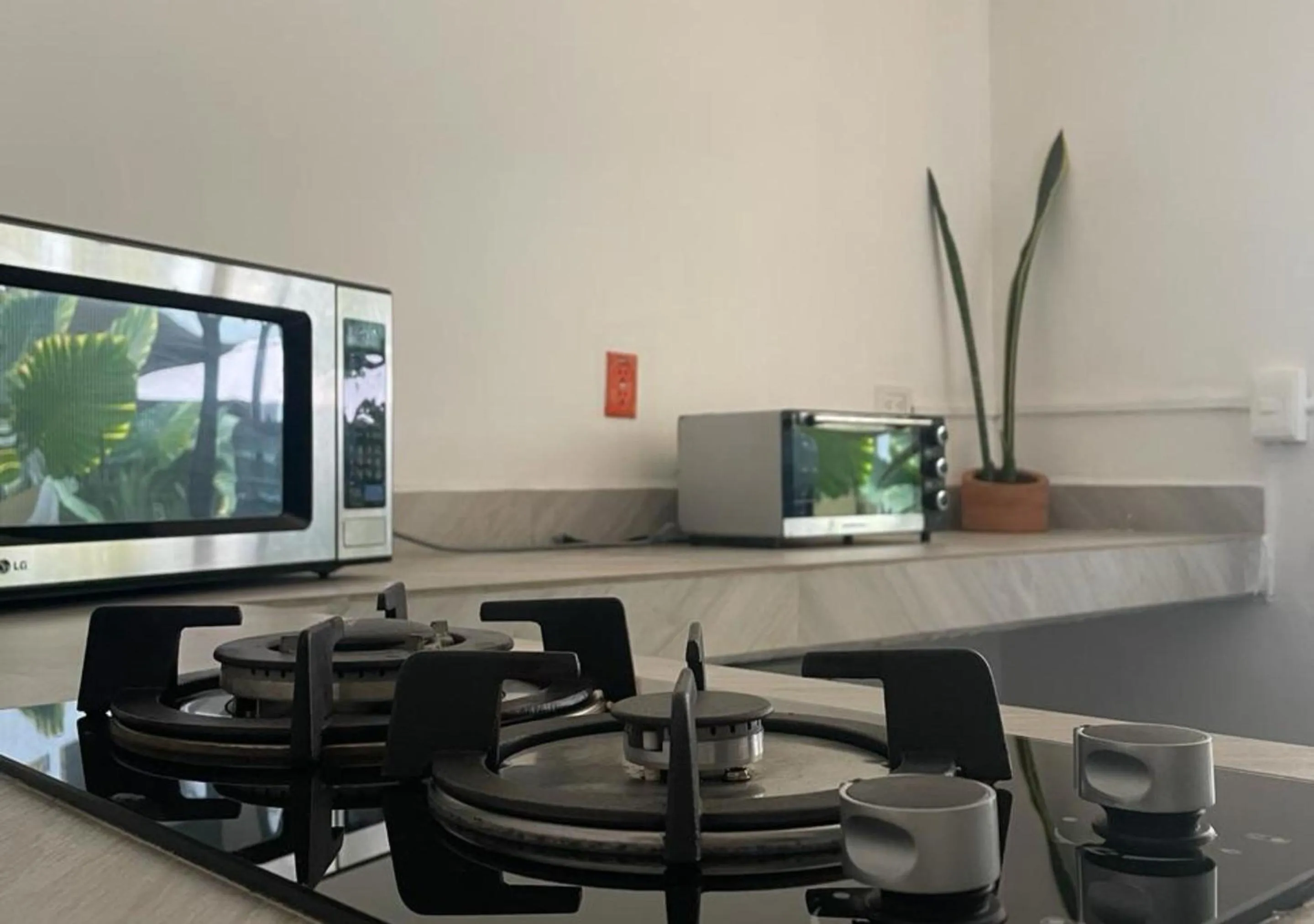 Communal kitchen in Hotel Allende Morelia