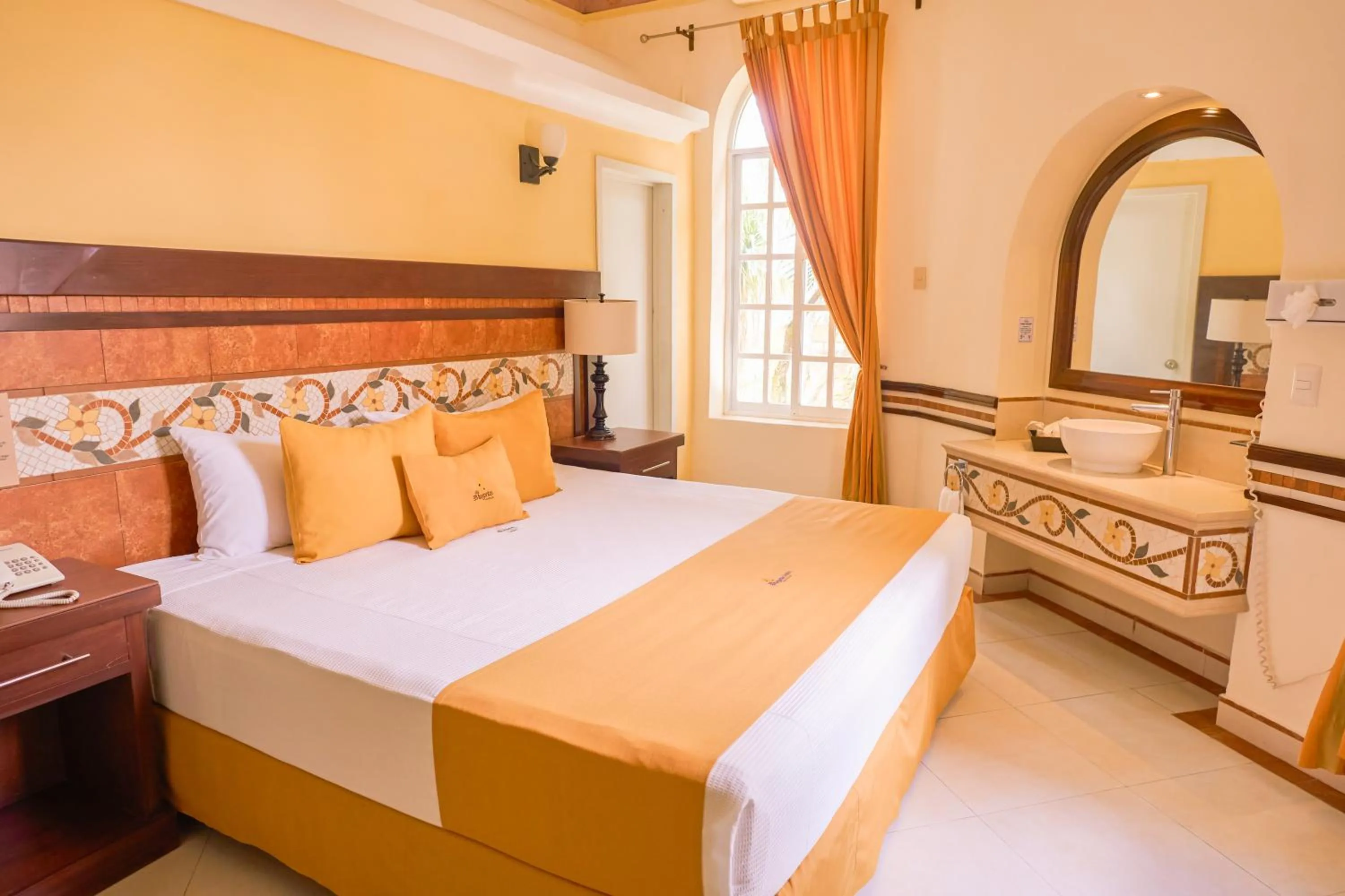 Bed in Centro Hotel Villa las Margaritas