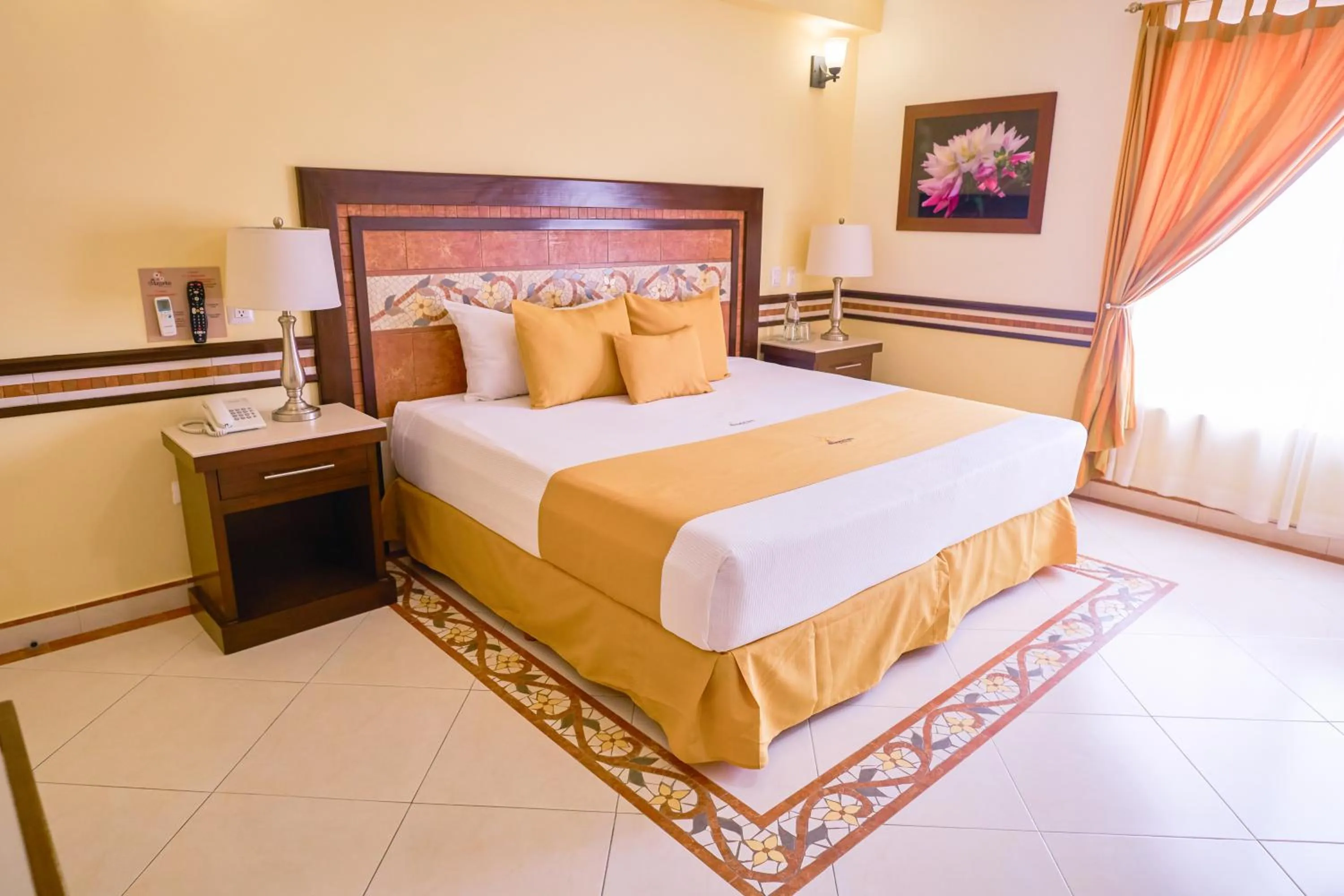 Bed in Centro Hotel Villa las Margaritas