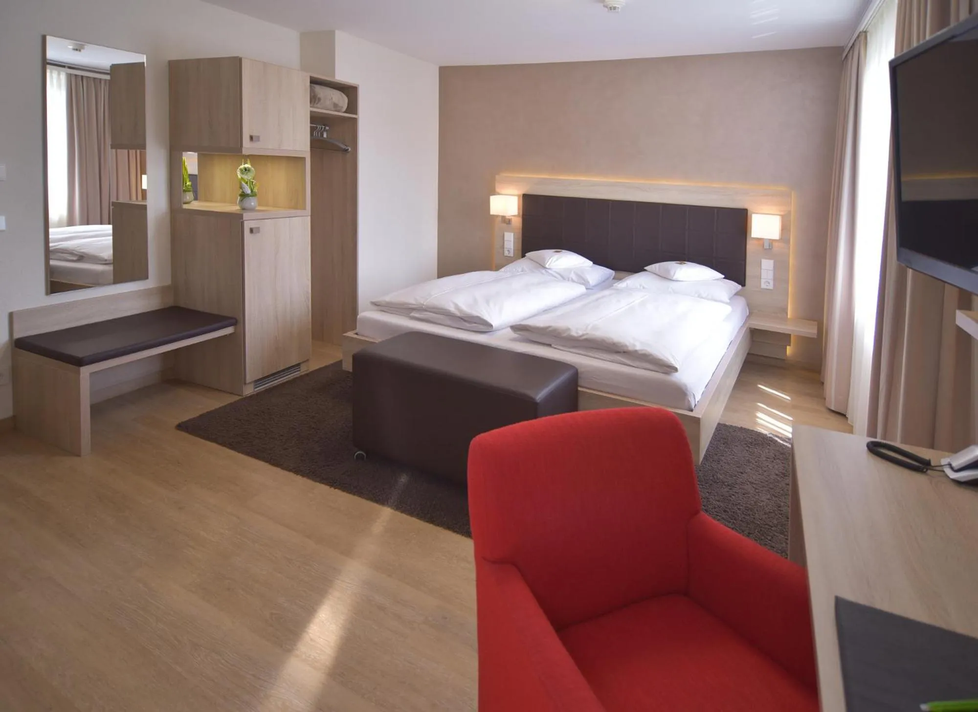 Bed in Hotel - Restaurant Hirsch