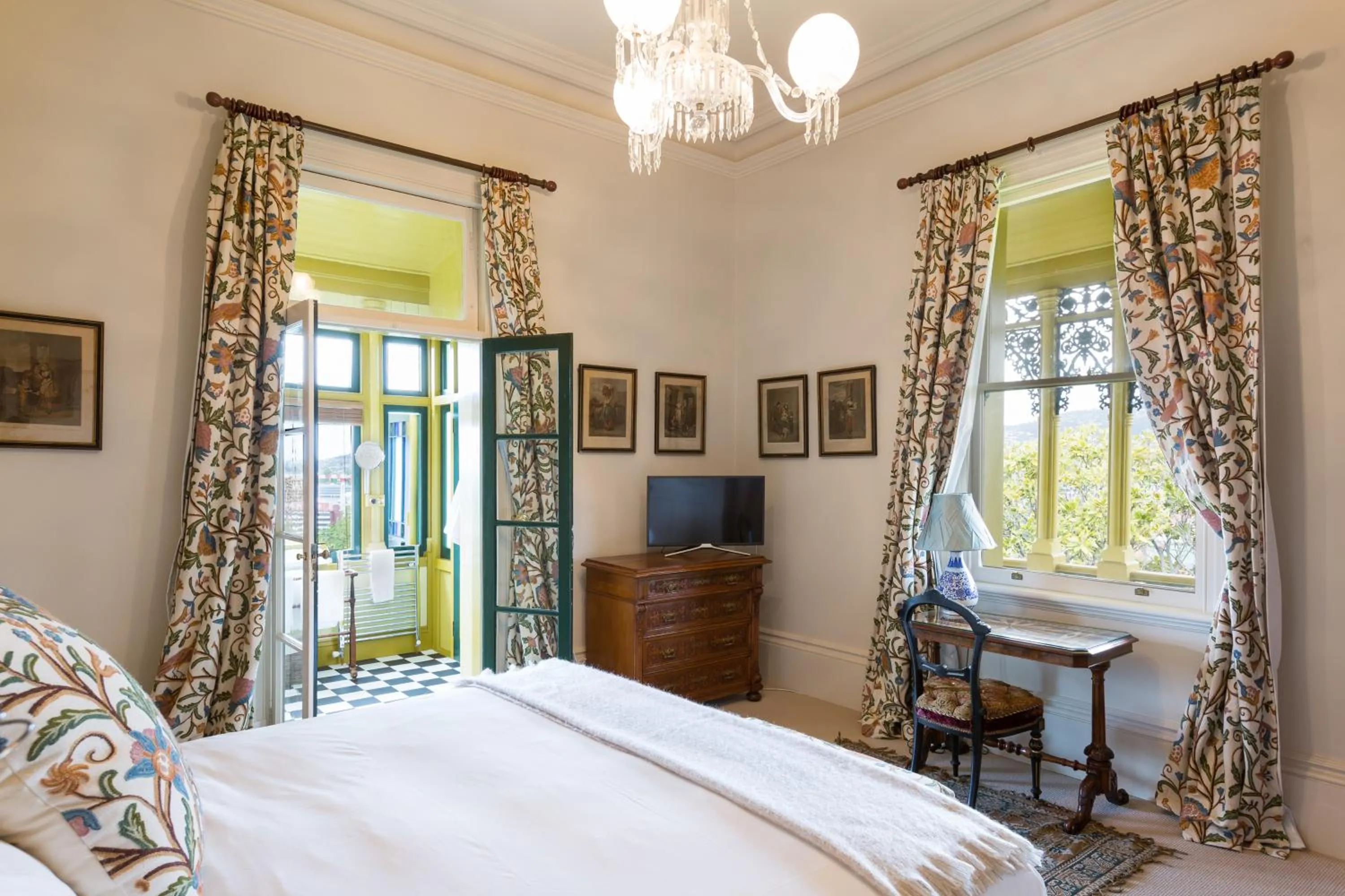 Photo of the whole room, Bed in The Corinda Collection