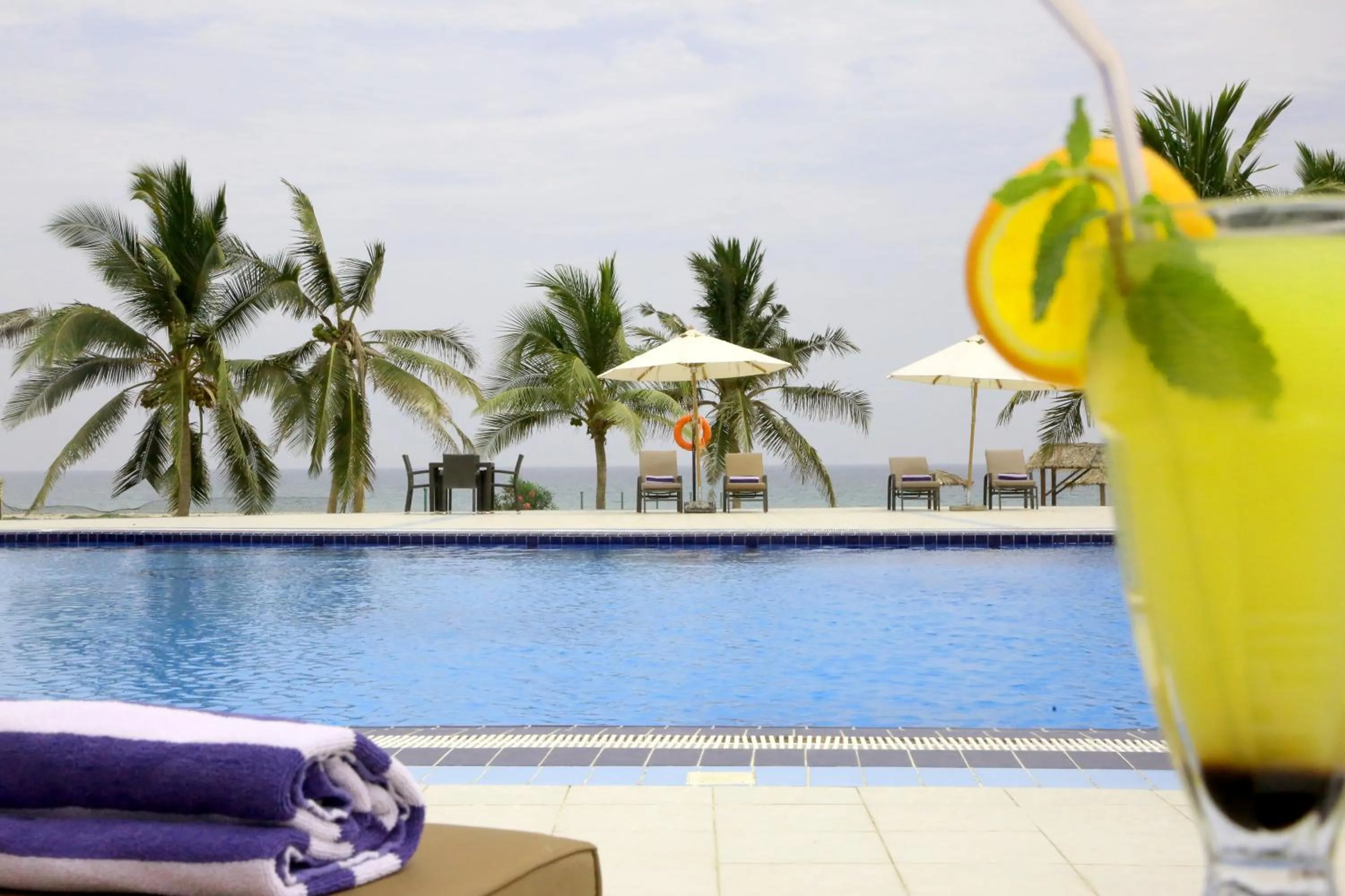 Swimming pool in Samharam Resort Salalah