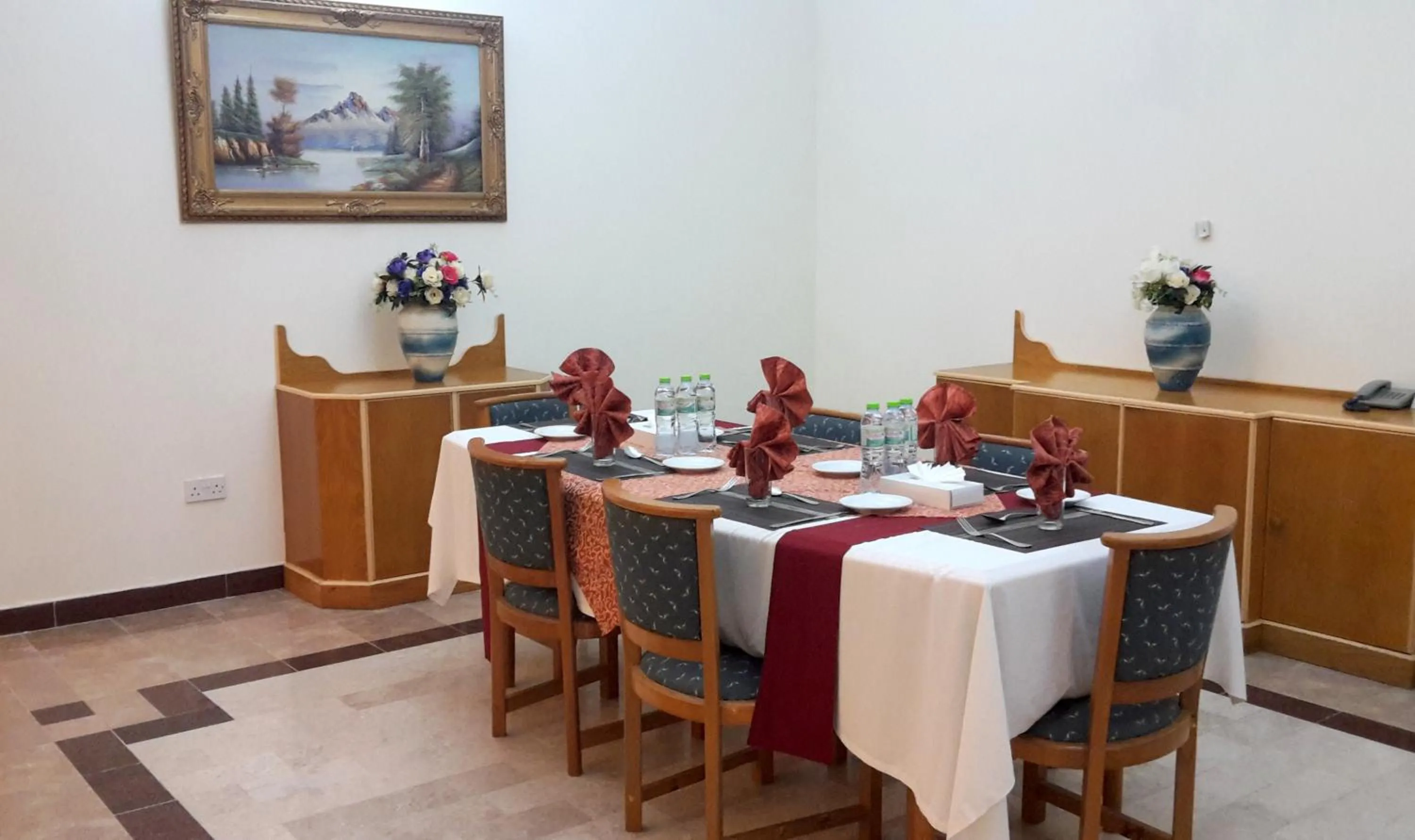 Dining area in Samharam Resort Salalah