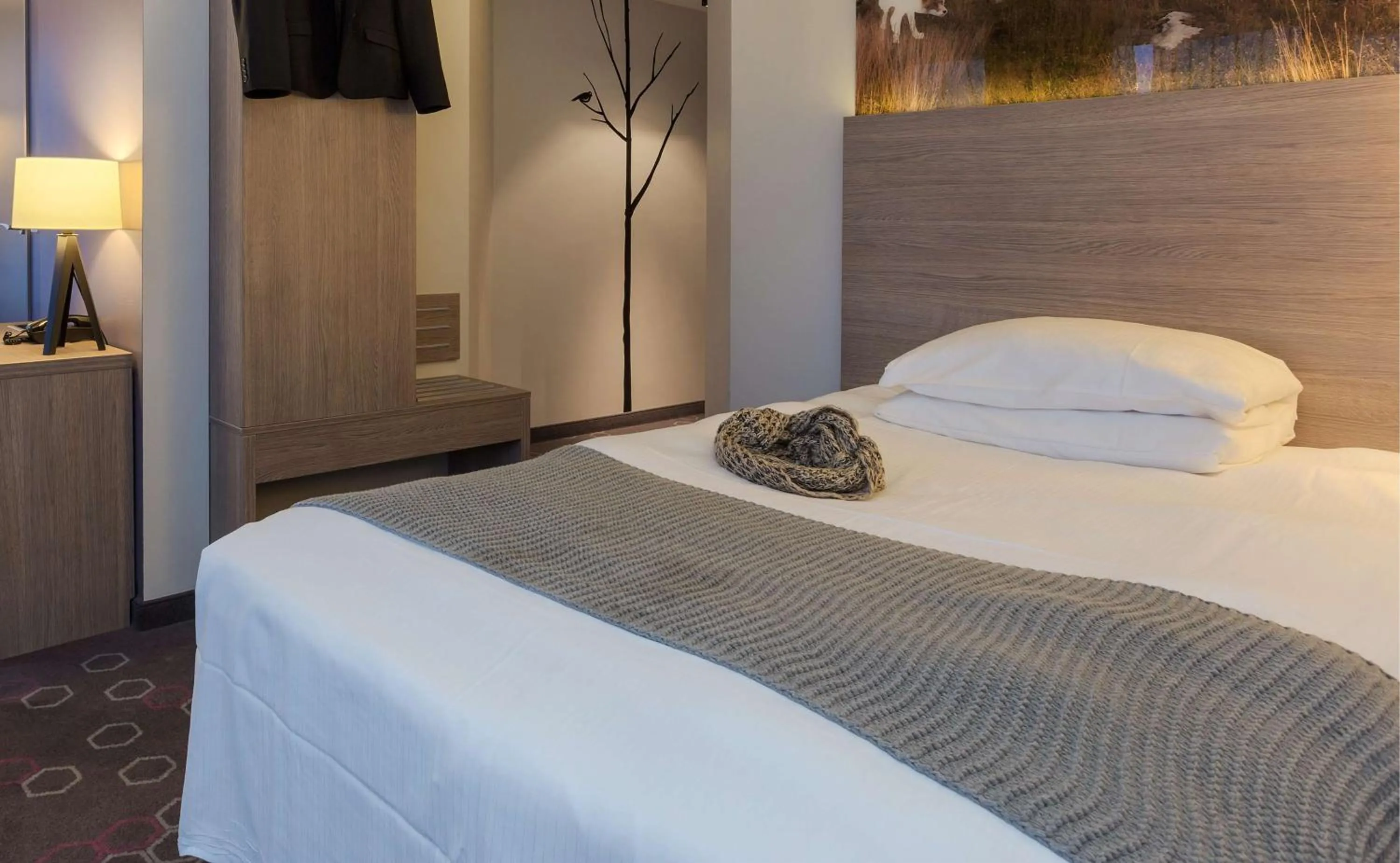 Bedroom, Bed in Scandic Narvik