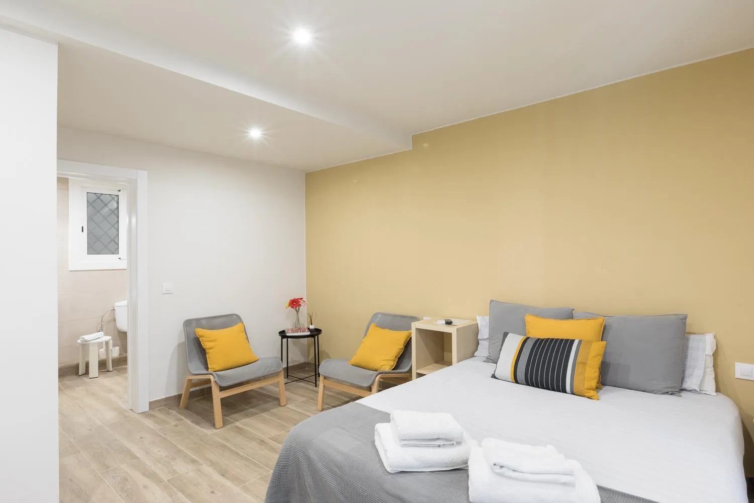 Bed in Hostal Oliveta