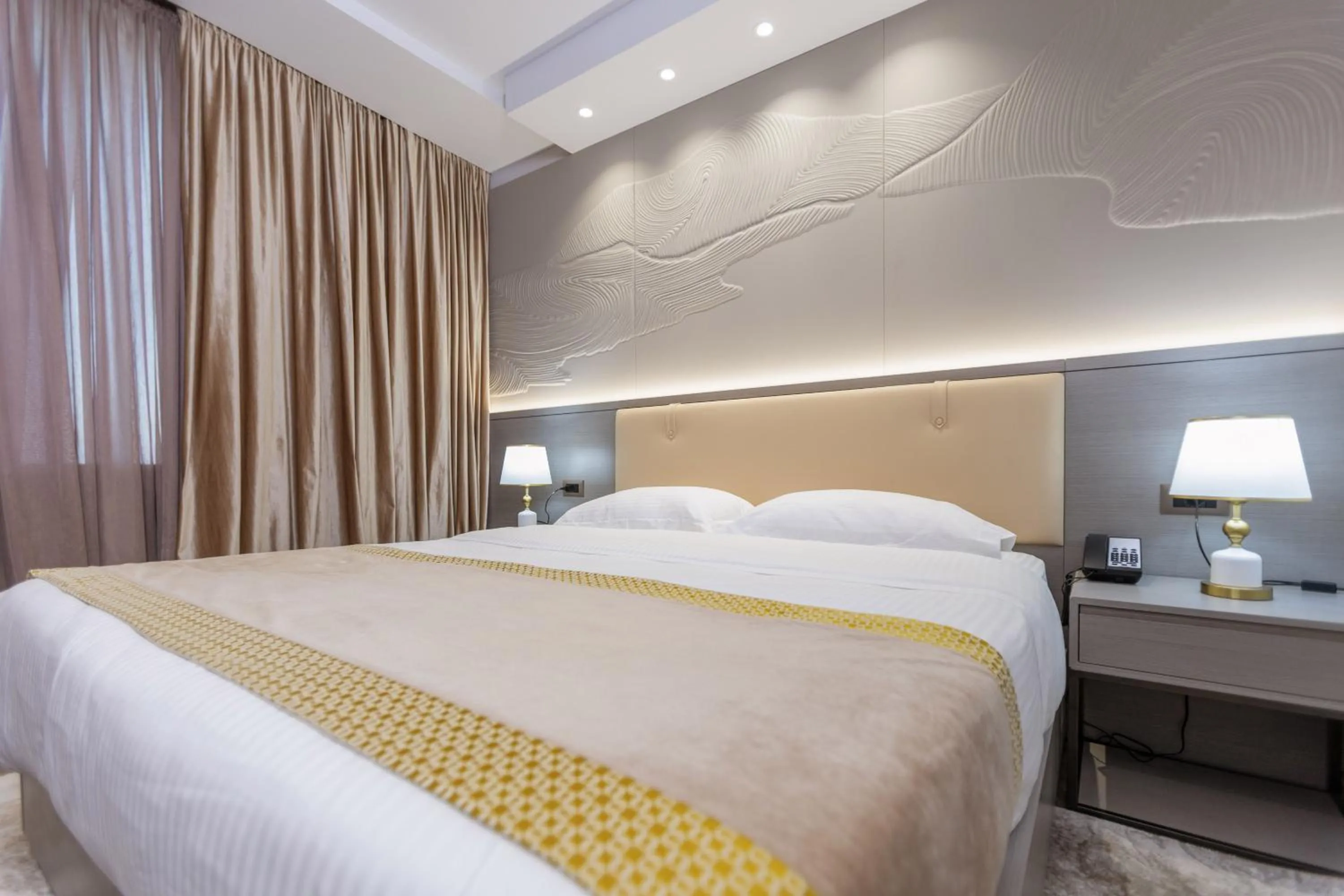 Bed in Shkoder Grand Hotel Europa, Affiliated by Melia
