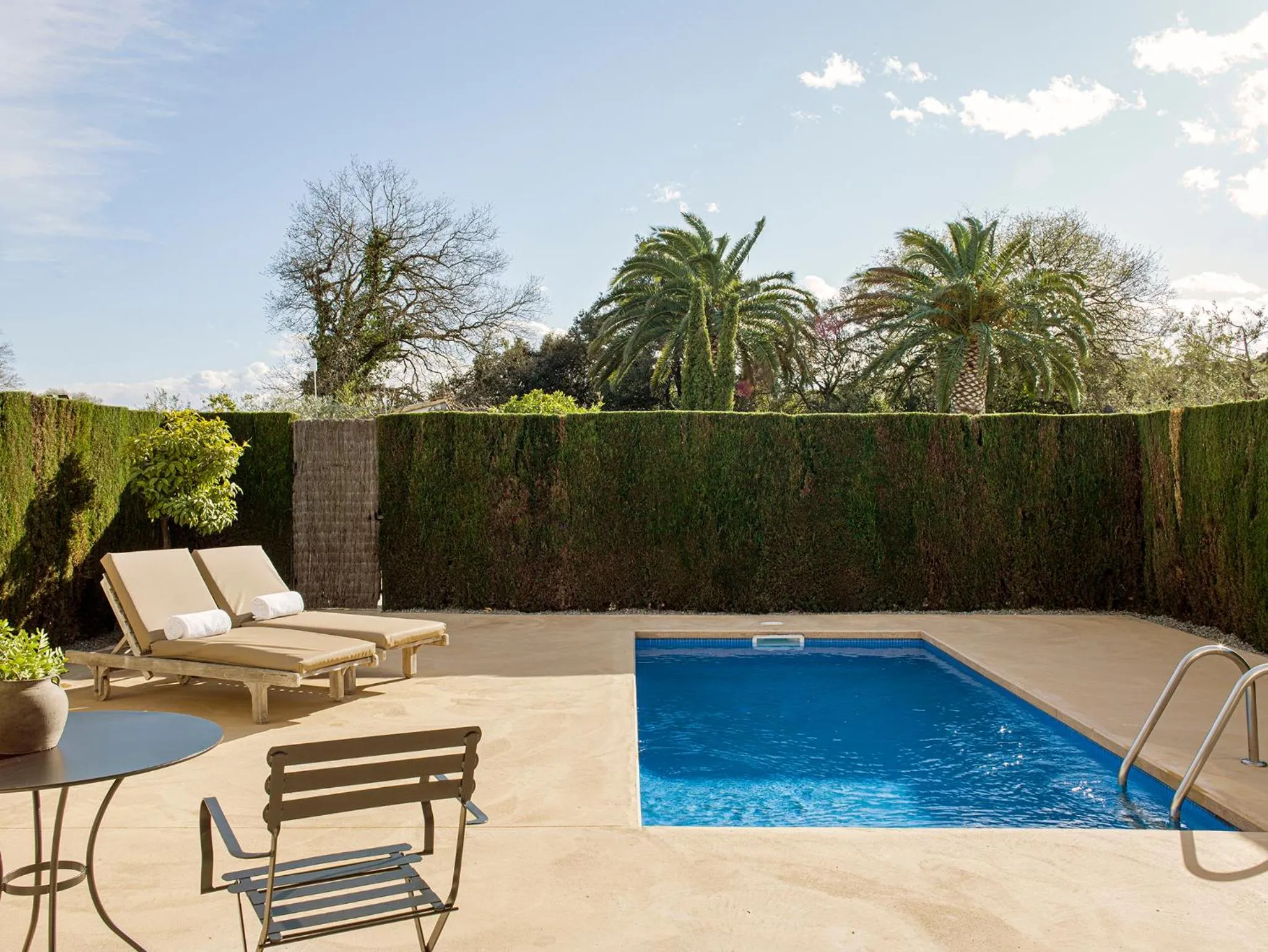 Pool view in Mas de Torrent Hotel & Spa, Relais & Châteaux