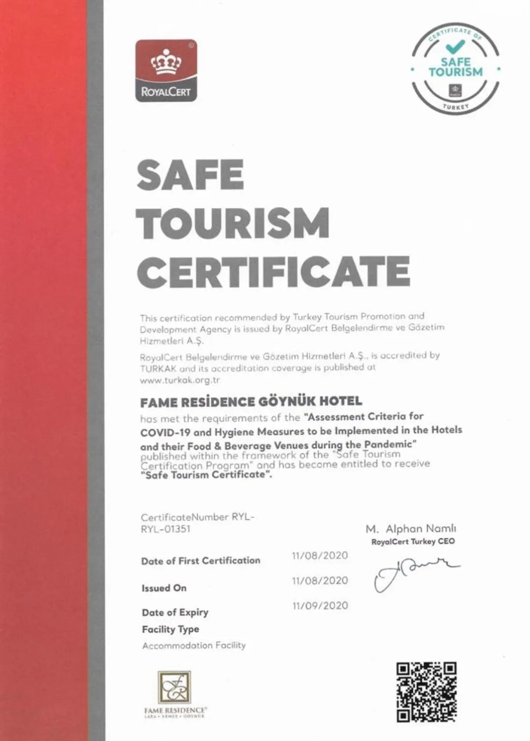 Other in Fame Residence Goynuk