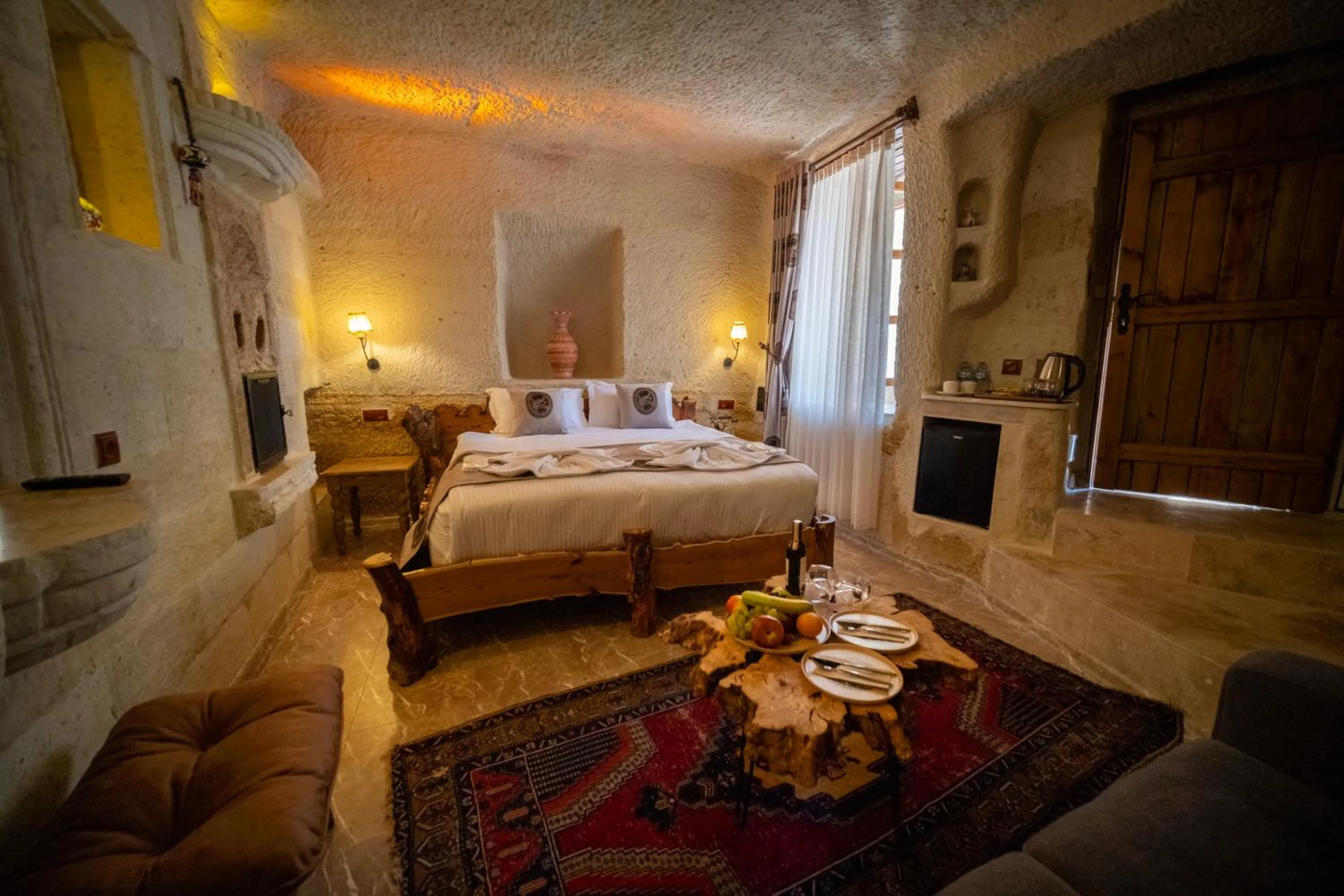 Bedroom in Urgup Evi Cave Hotel