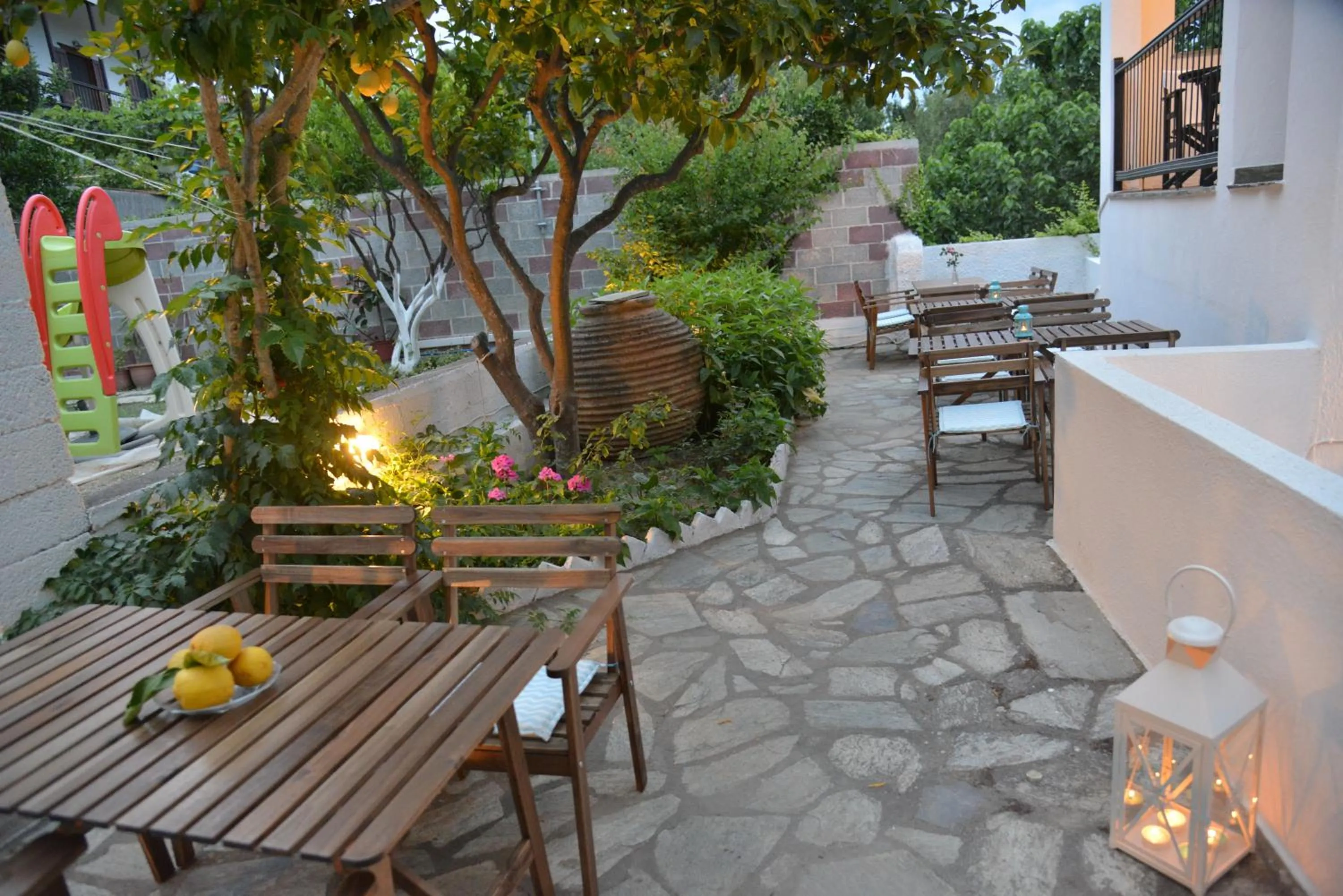 Patio in Hotel Anelli