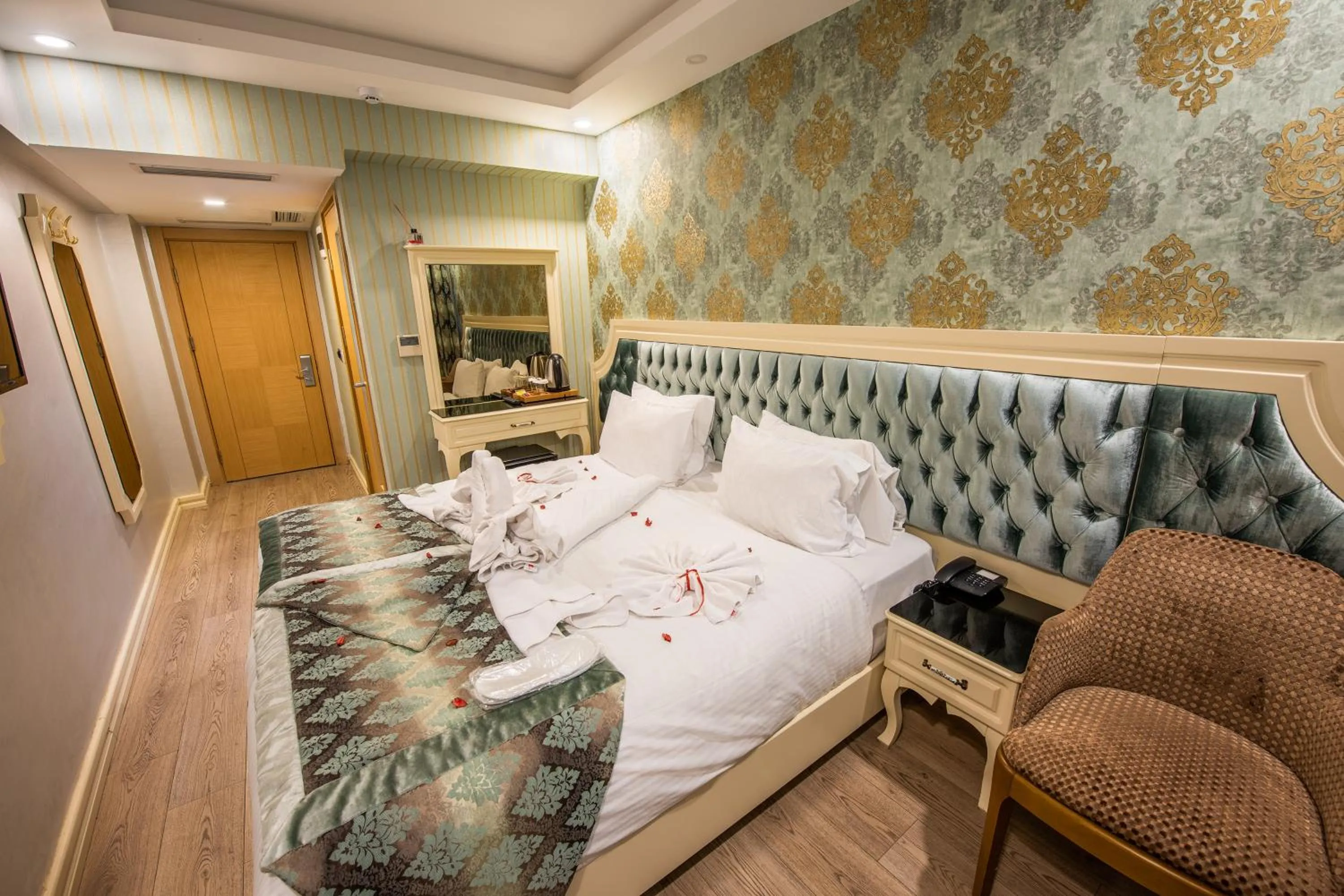 Bed in Sirkeci Ersu Hotel & SPA