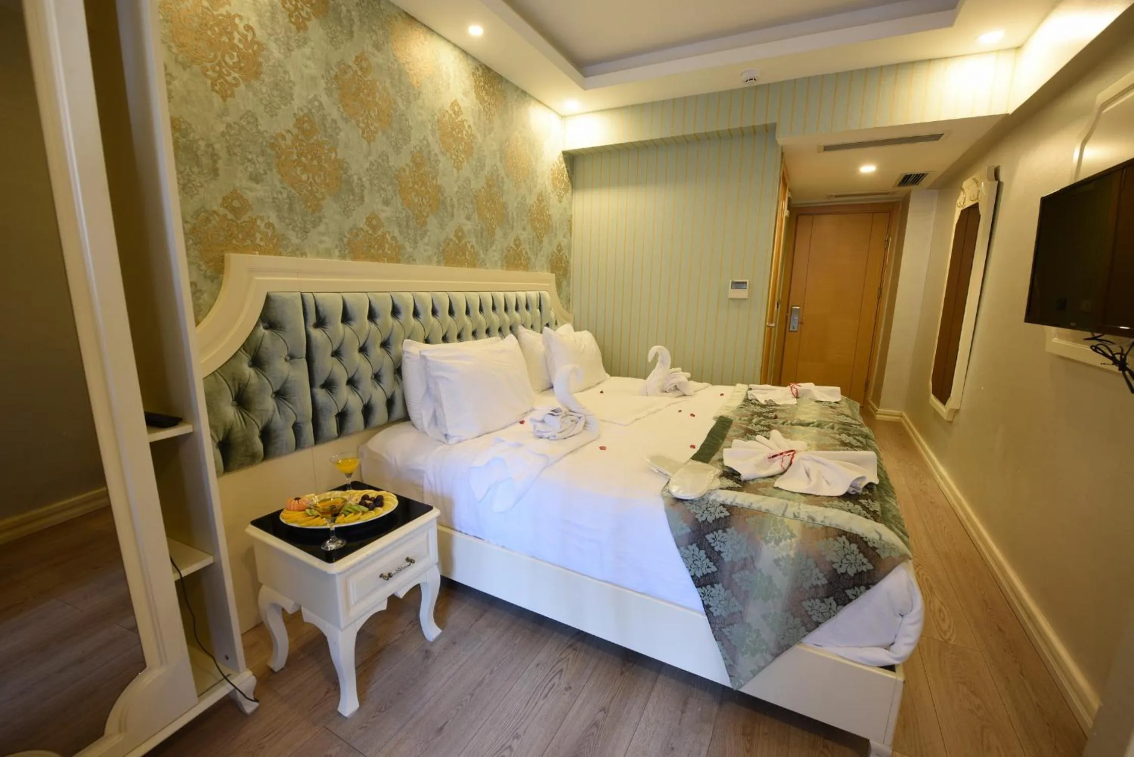 Bed in Sirkeci Ersu Hotel & SPA
